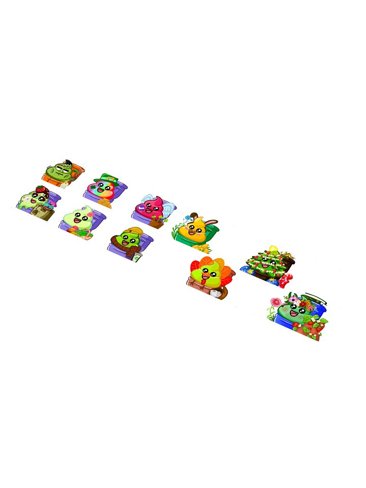 Poops Pooping Jumbo Sticker Sheet product image (1)
