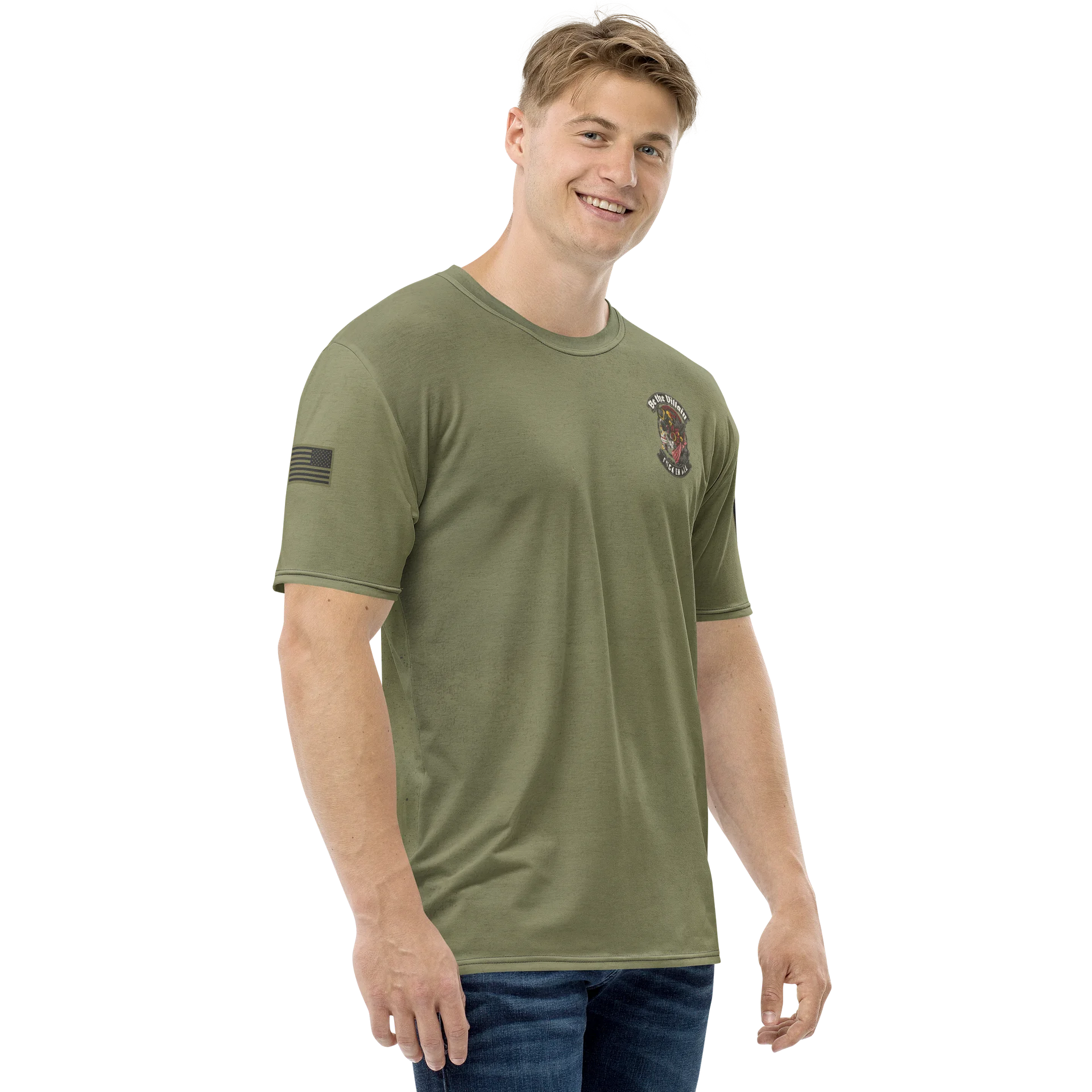Be the Villain MötoGraffitti Tee in OD Green product image (4)