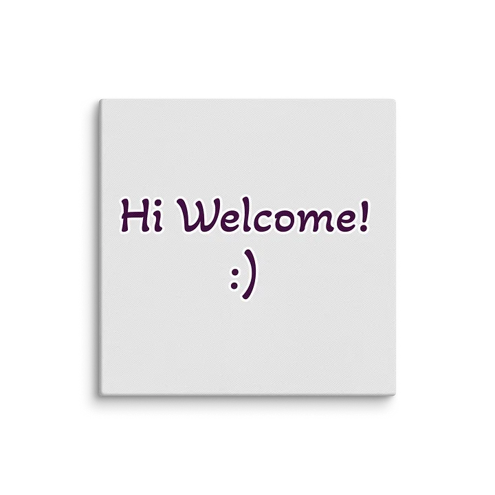 Hi Welcome! :) 8"x8" Wall Art product image (1)
