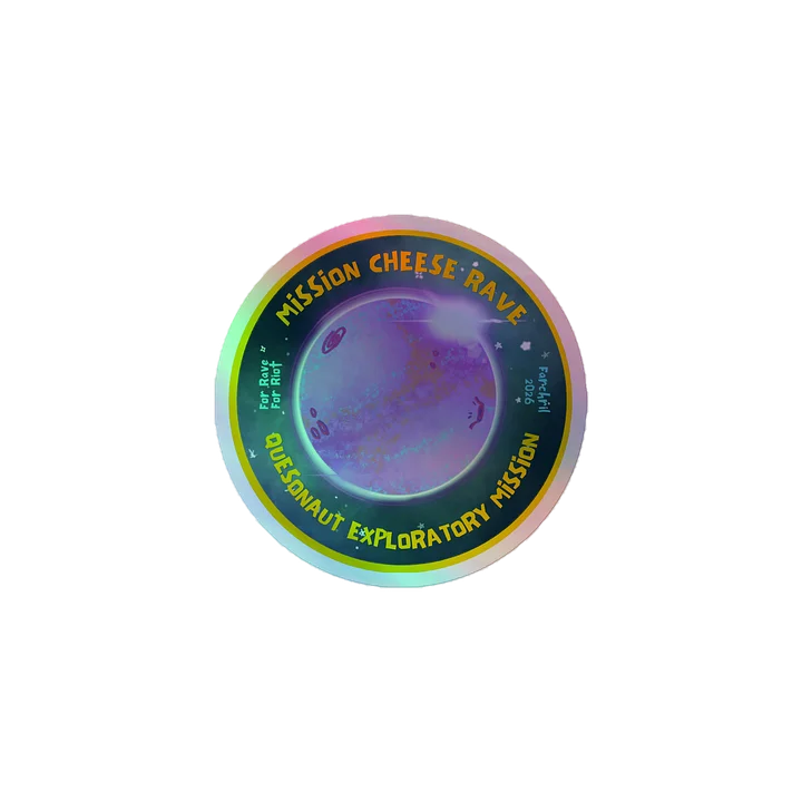 MISSION CHEESE RAVE SHINY STICKER product image (1)
