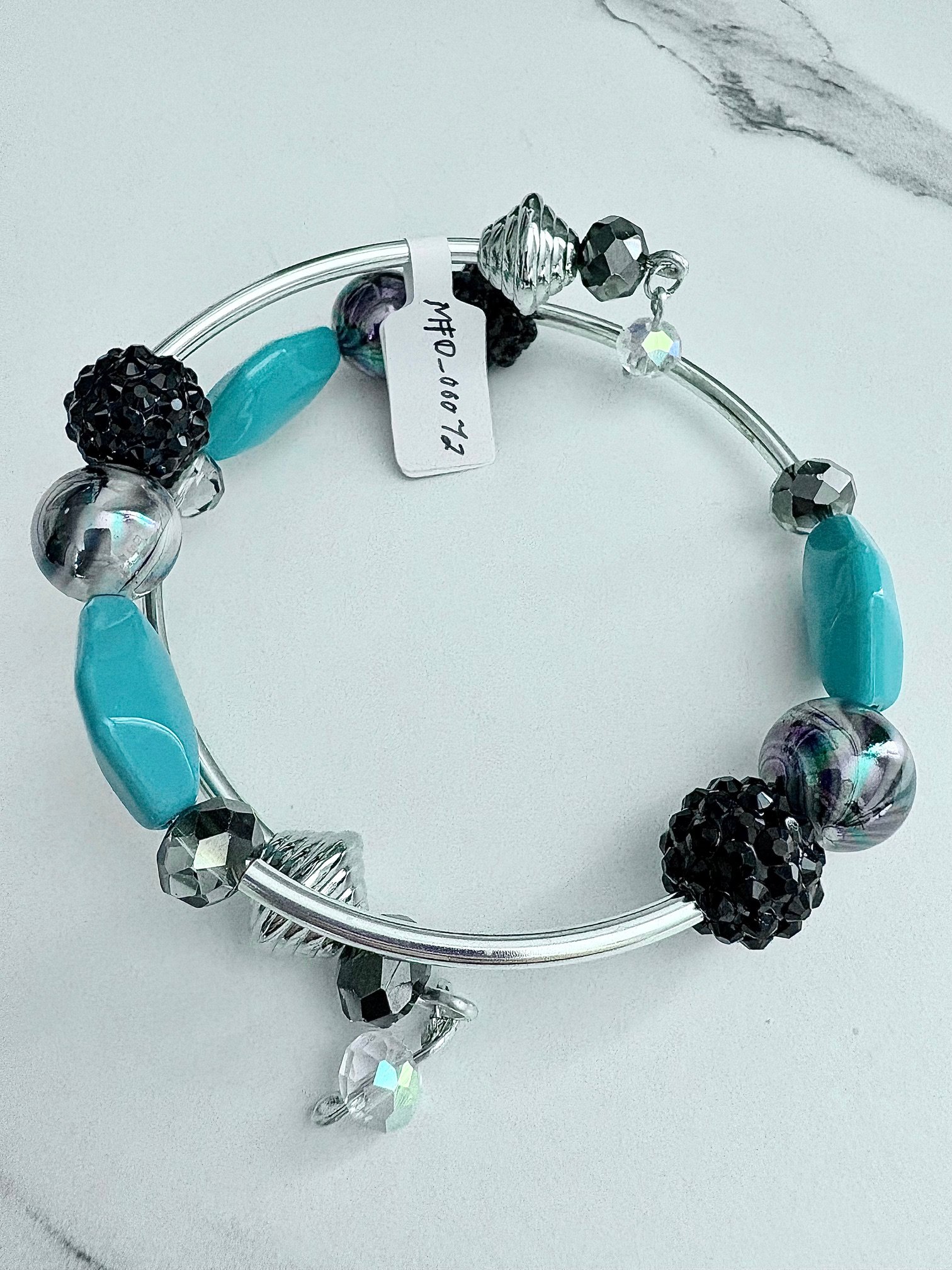 MFD-00072 | Handmade 8.25" Coil Bracelet | Coastal Charm Jewelry | by Monique Faella Designs™ product image (6)