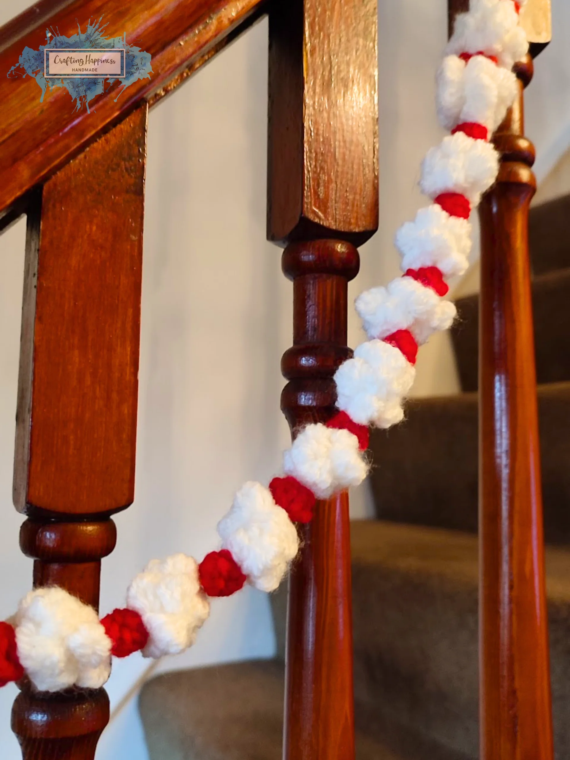 Christmas Berry & Popcorn Garland Crochet Pattern | Holiday DIY (PDF Pattern) product image (5)