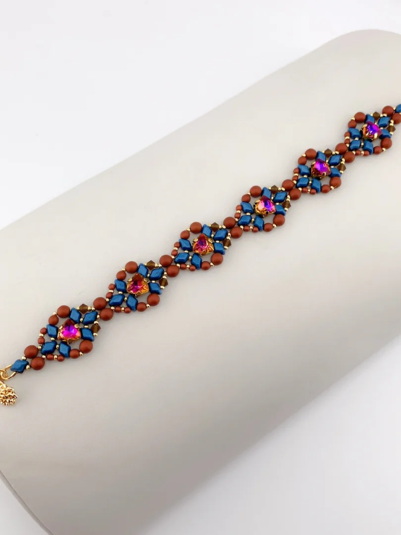 Beading Pattern - Trillion Crystal Matinee Bracelet product image (3)