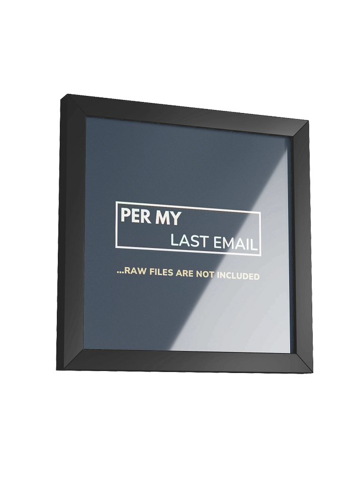 RAW Files Are Not Included - Vibrant Ayous Wood Framed Poster product image (2)