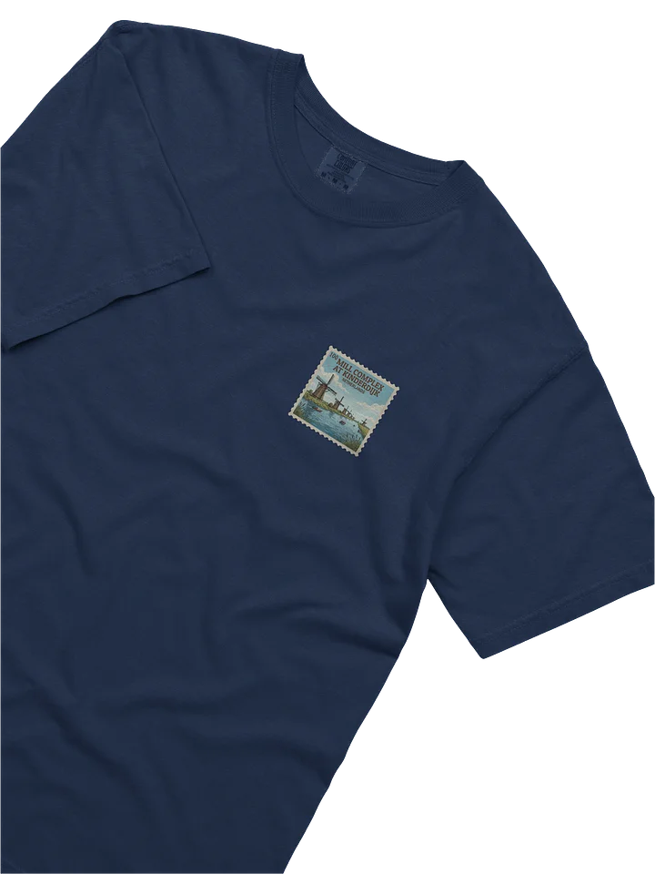 Vintage Mill Complex at Kinderdijk Netherlands Travel Stamp Comfort Colors T-Shirt product image (2)