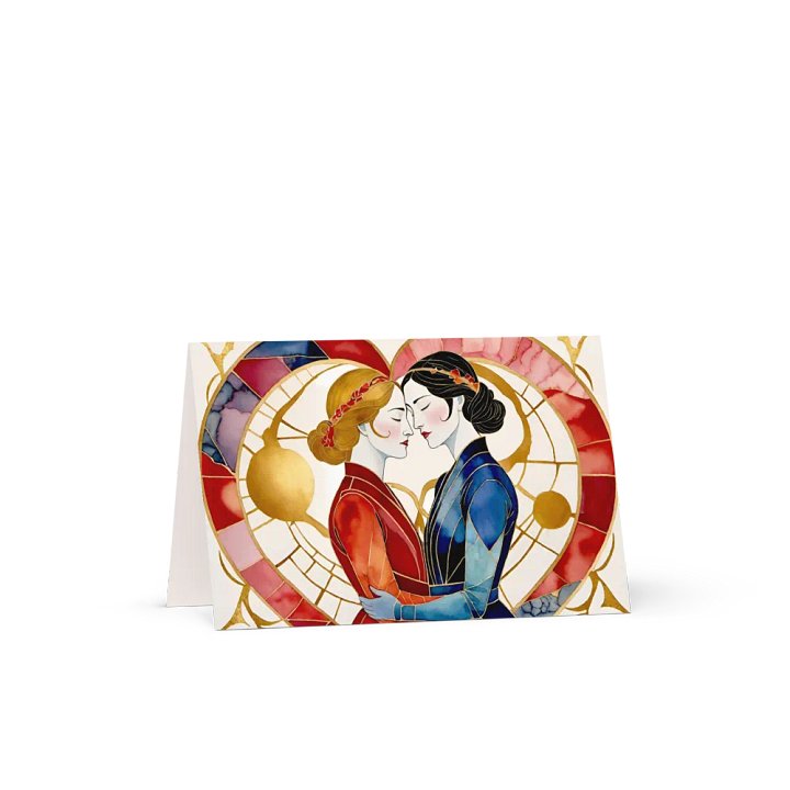 Lesbe Valentines, Our Love Kintsugi Style Card product image (1)