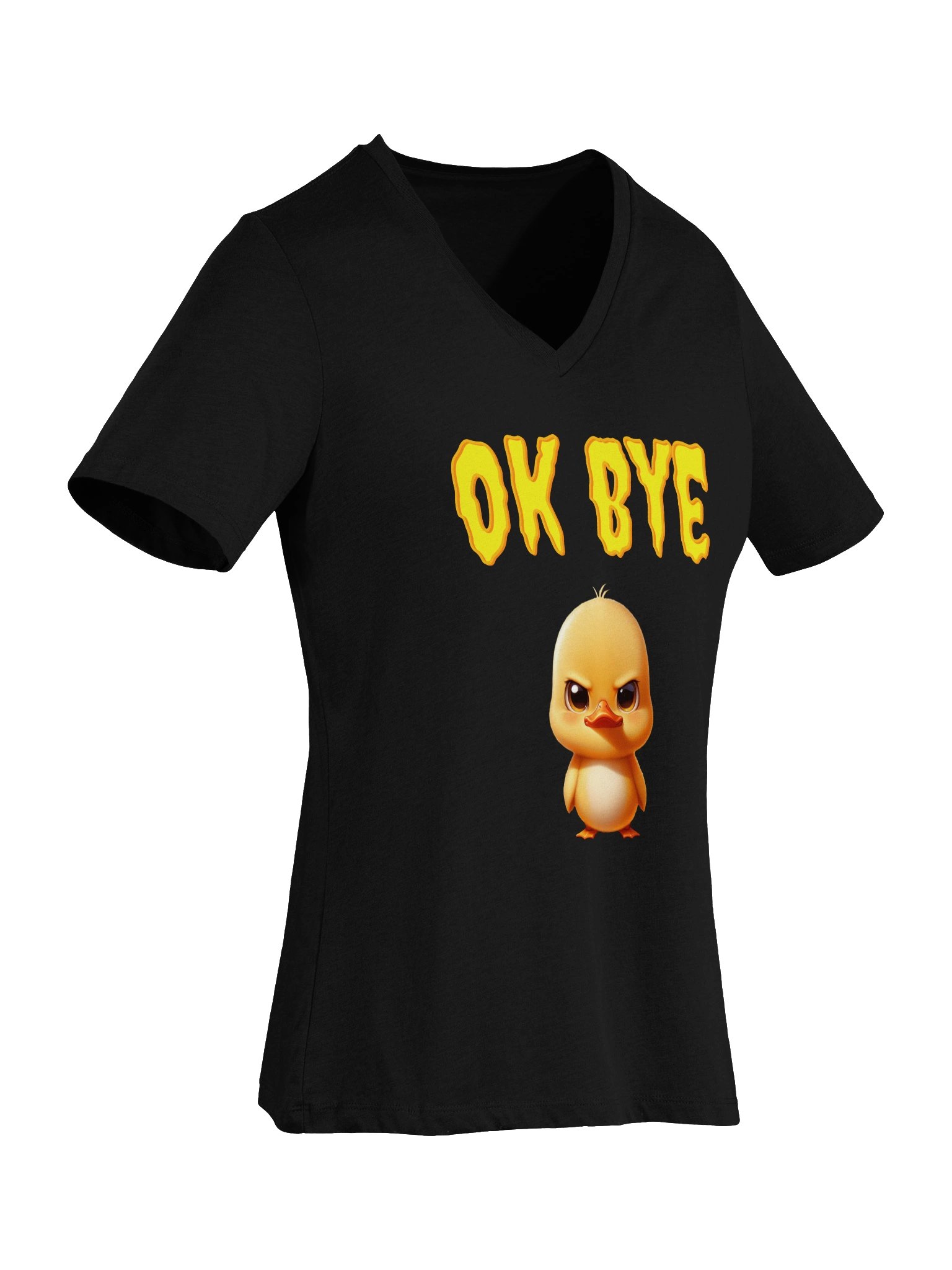 Quirky Duckling OK BYE V-Neck Tee product image (35)