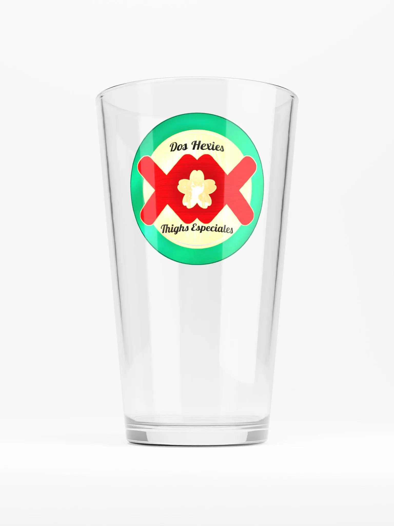Dos Hexies Pint Glass product image (1)