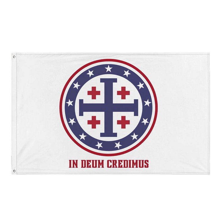 In God we Trust - USA CRUSADER - Flag product image (1)