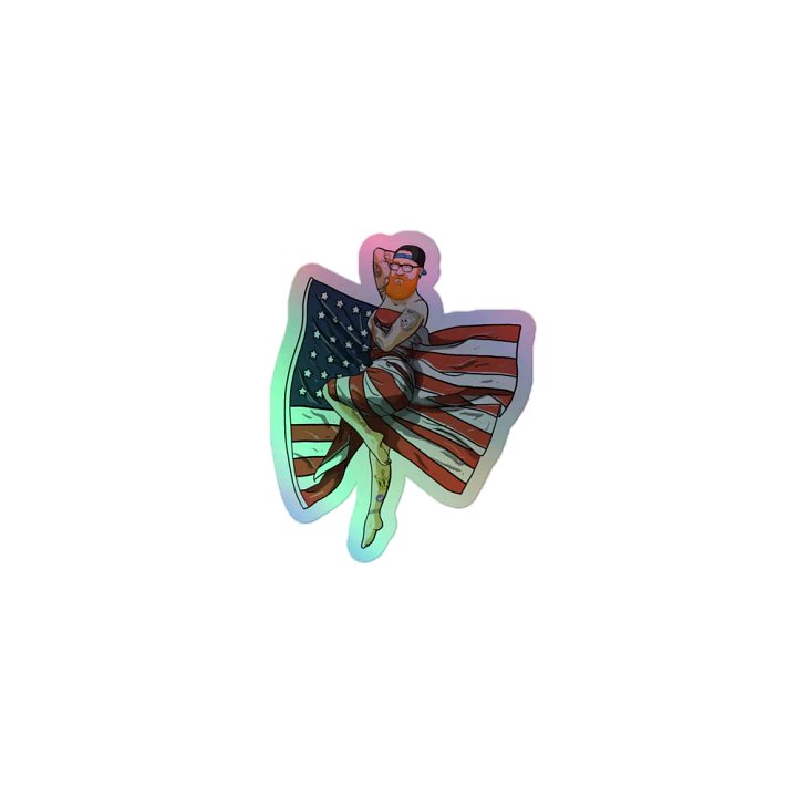 Baddie Pinup Holo Sticker product image (1)