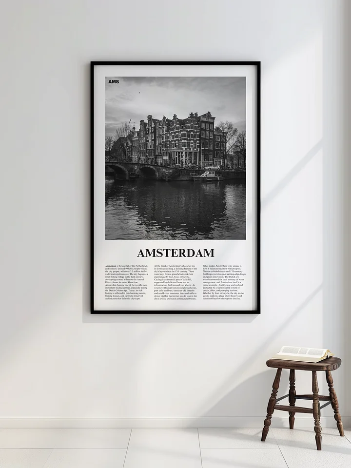 Amsterdam 04 Newspaper Poster | Framed product image (2)