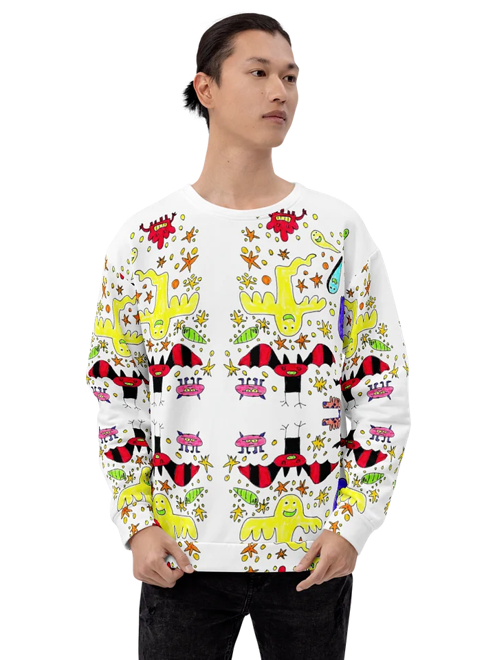 Whimsical Ghost Party All-Over Sweatshirt product image (2)