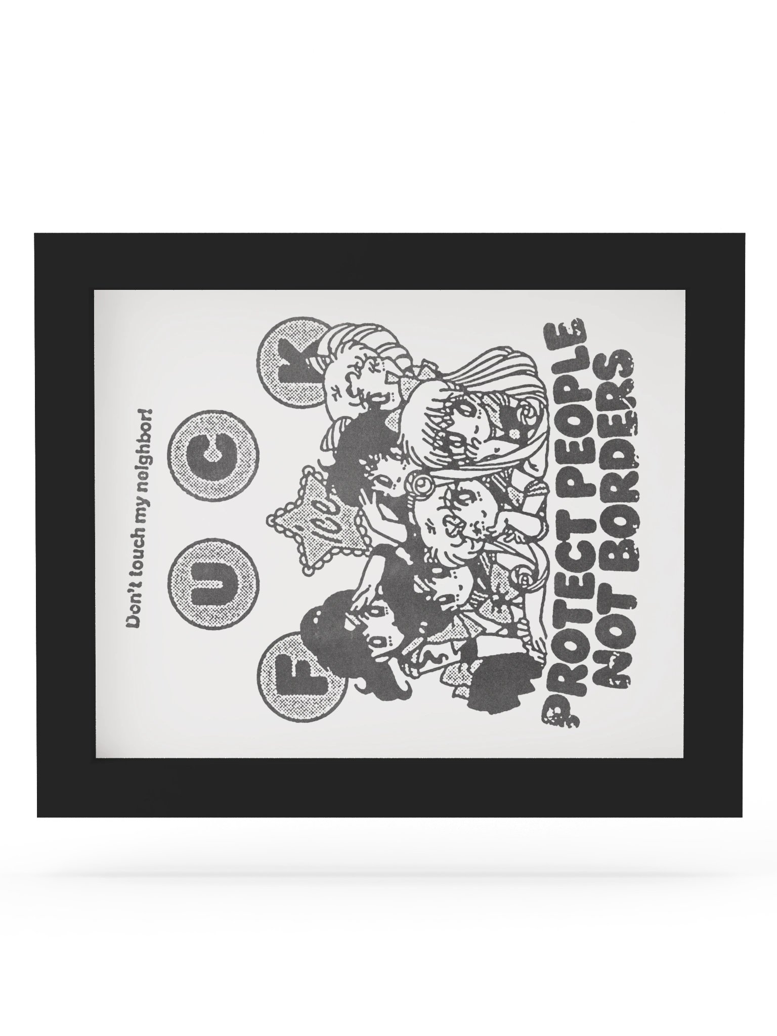 PROTECT PEOPLE ! Framed Print. product image (6)