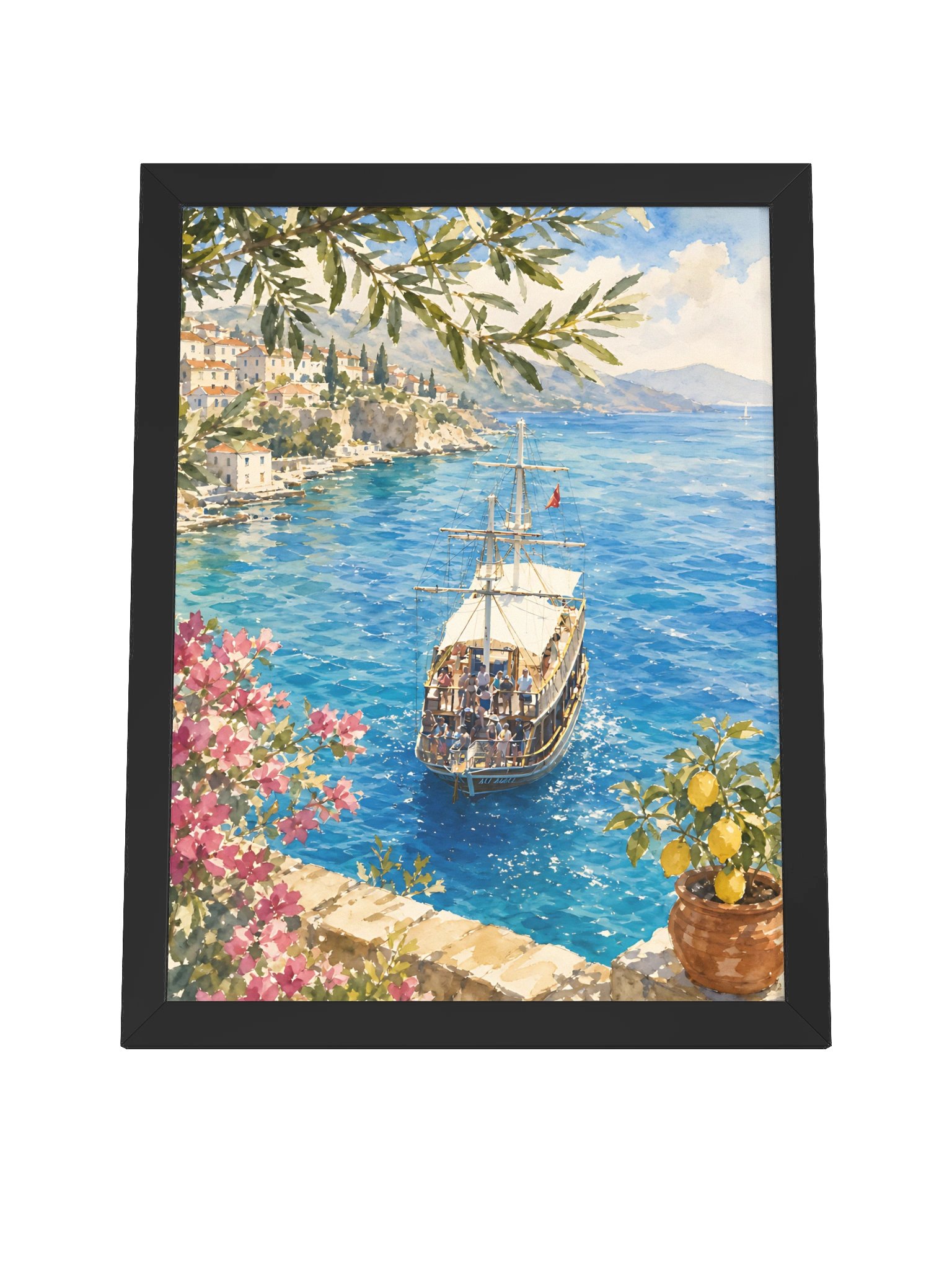 Coastal Mediterranean Beach Artwork product image (6)