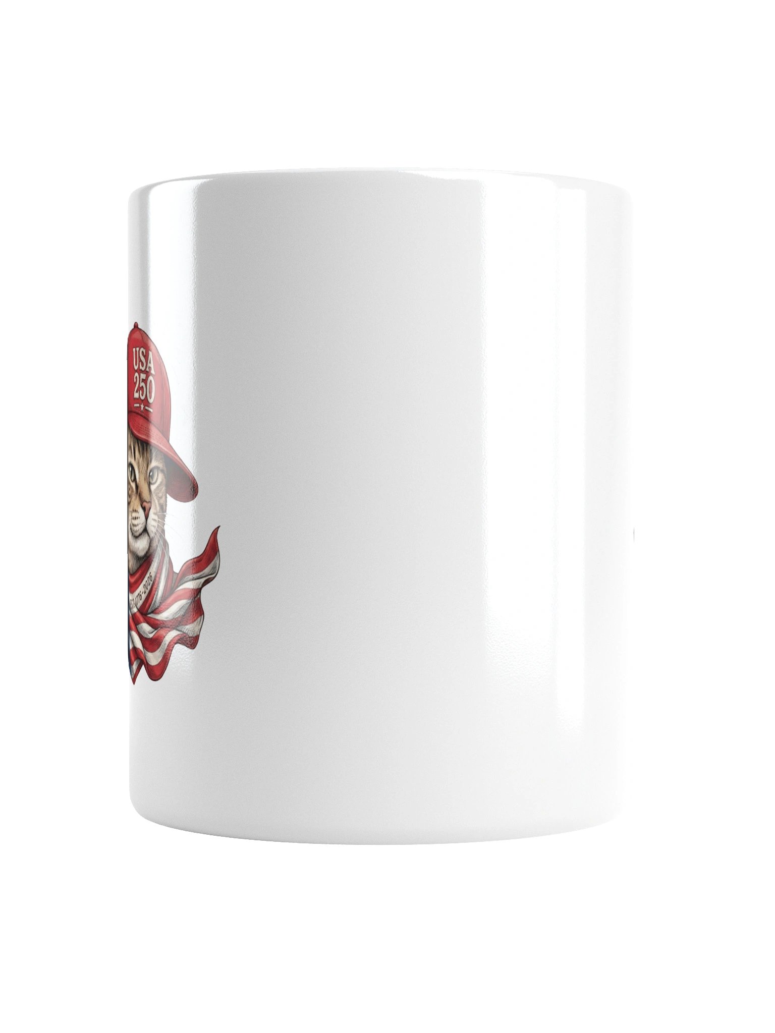 Patriotic Tabby Cat USA 250 Baseball Cap Soy Wax Candle product image (2)
