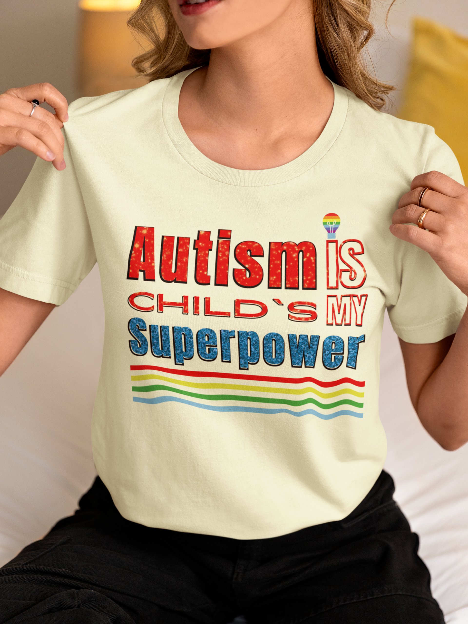 Autism Is My Child’s Superpower, Bella Canvas T-shirt product image (1)