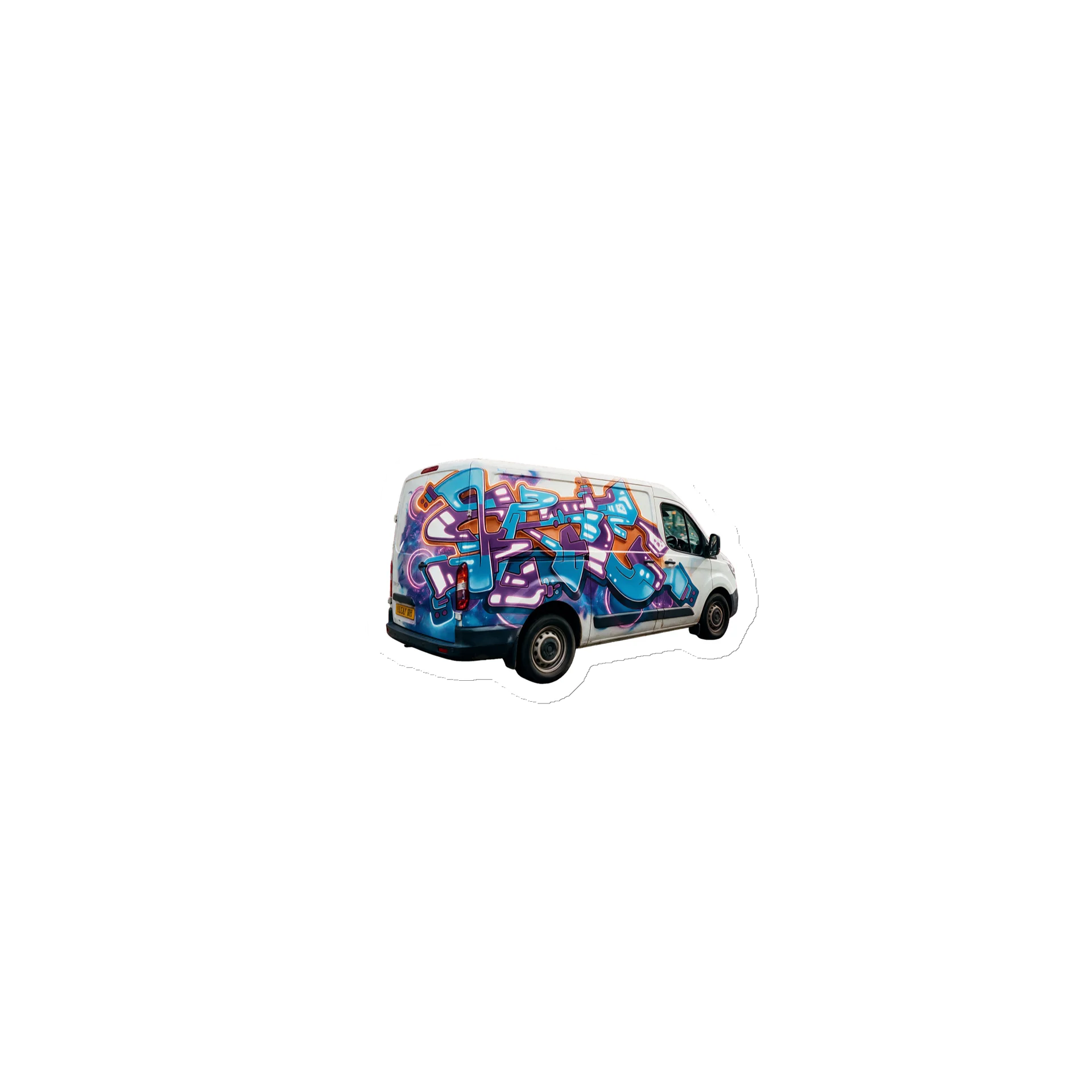 Kie Graffiti - Van Boss (Die-Cut Magnet) product image (1)