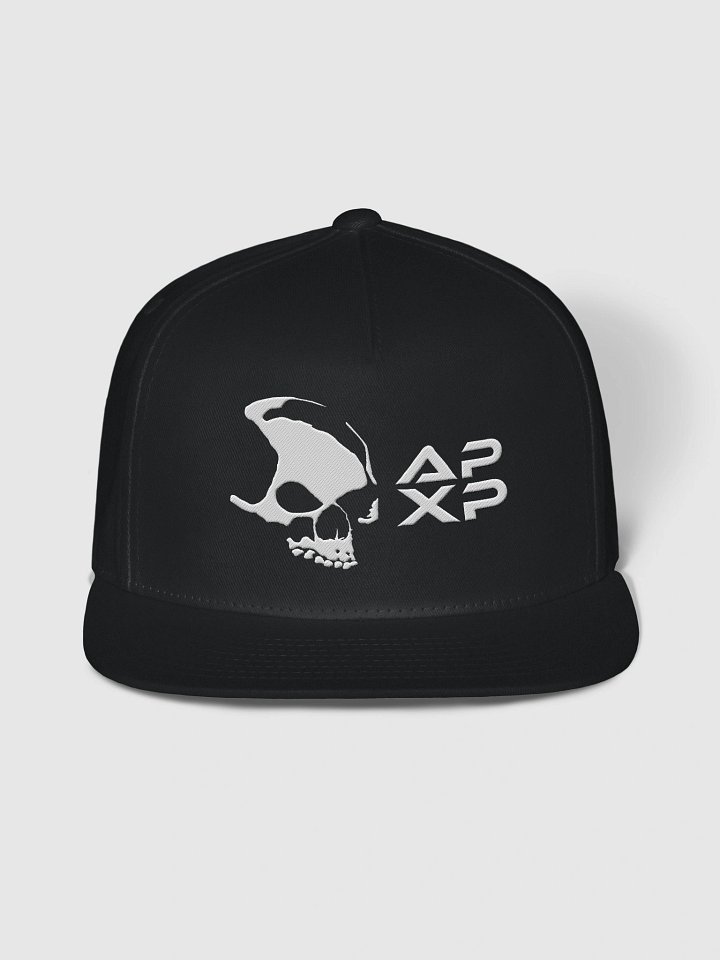 Skull APXP Yupoong Flat Black Snapback Cap product image (1)