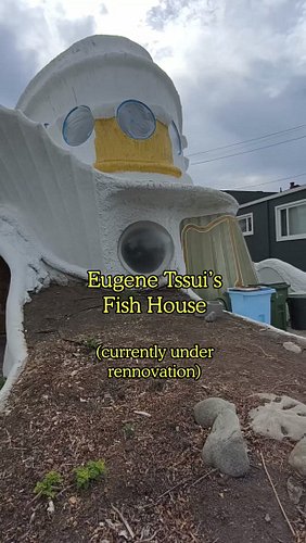 @eugenetssui explains the inspiration behind the Fish House. Full vlog link in bio! #architecture #tardigrade #biomimicry