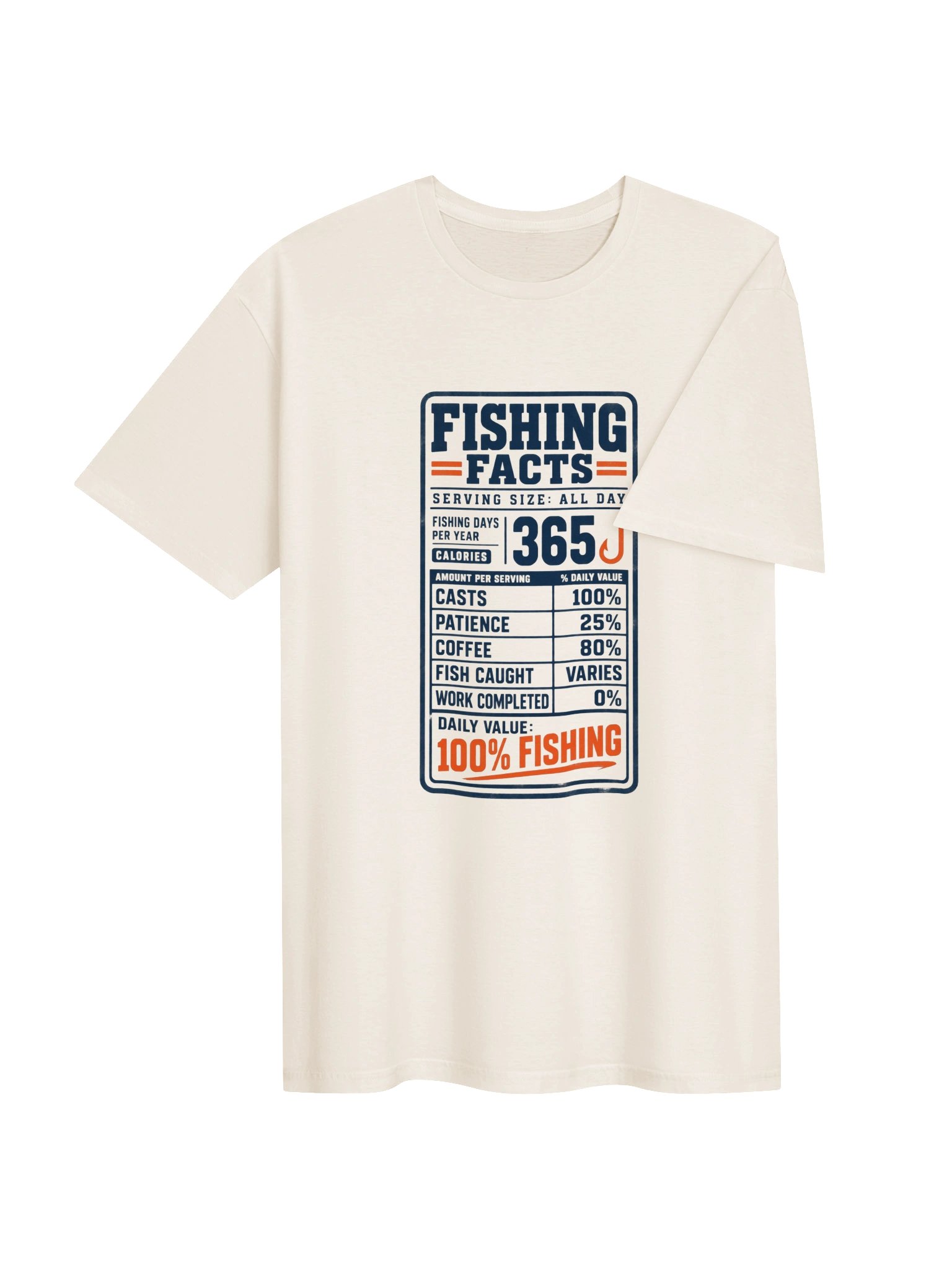 Daily Value: 100% Fishing T-Shirt product image (4)