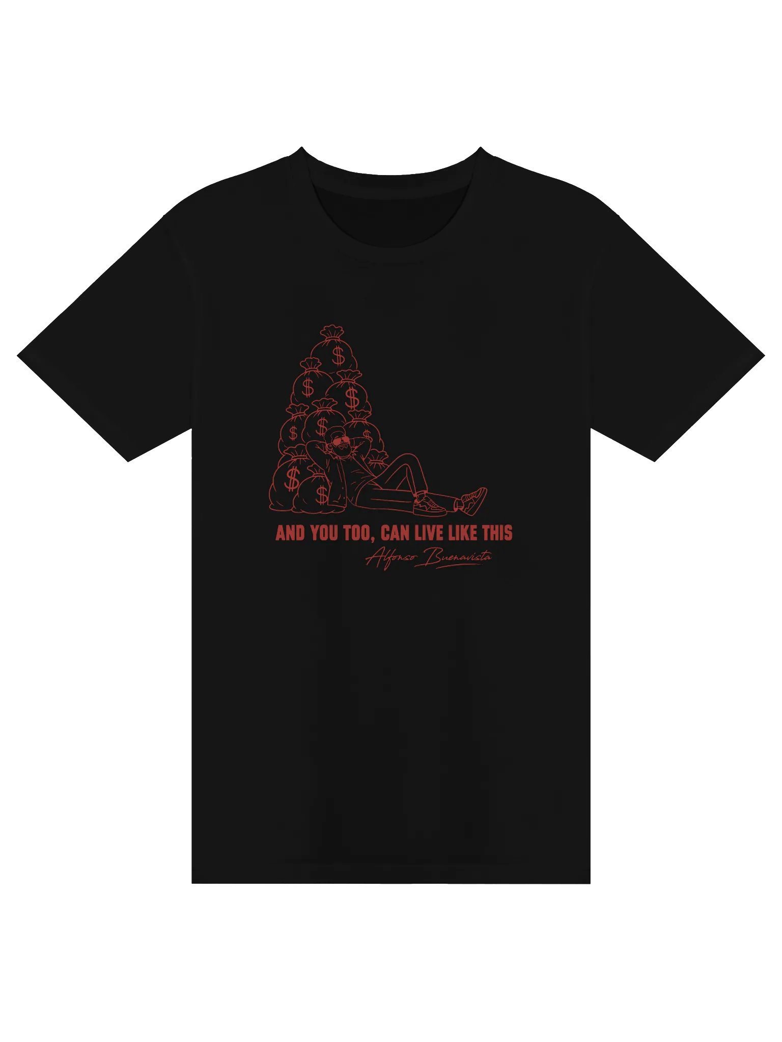 Alfonso Buenavista Tee — Black product image (1)