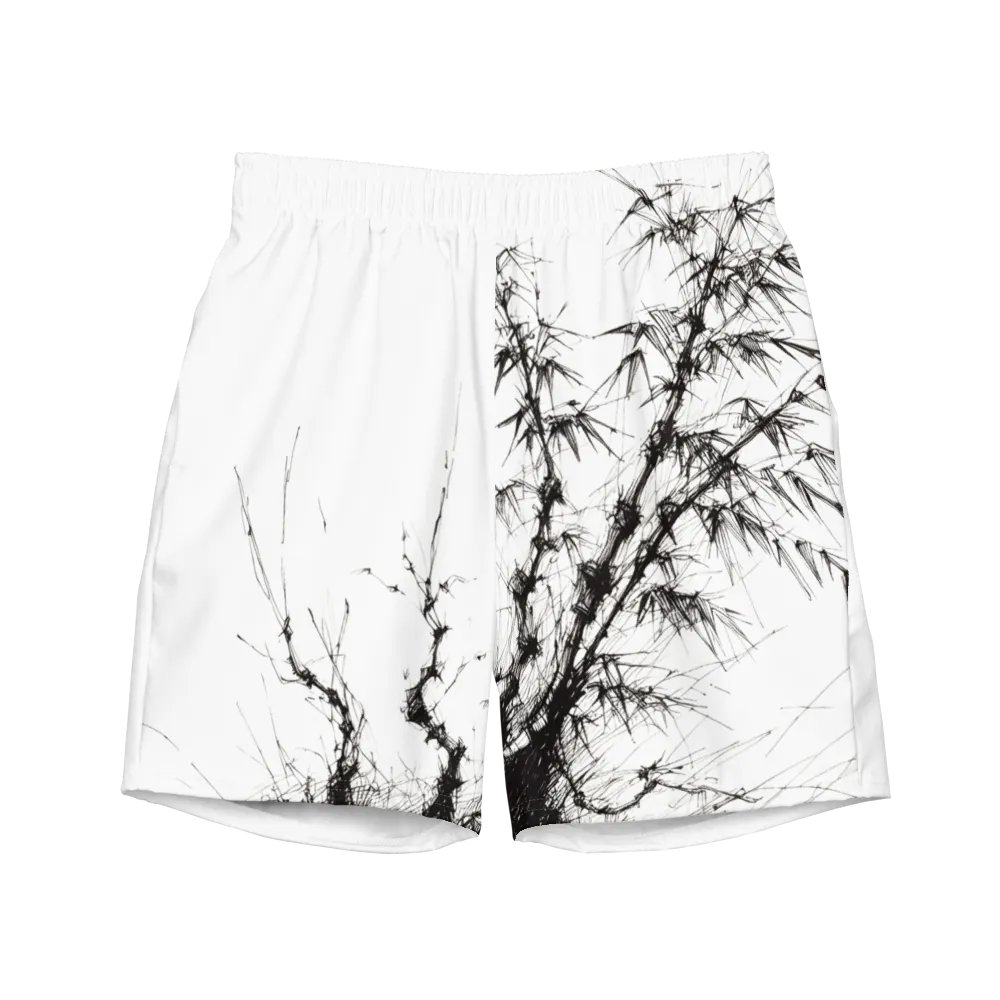 Bamboo Print Swim Trunks product image (1)
