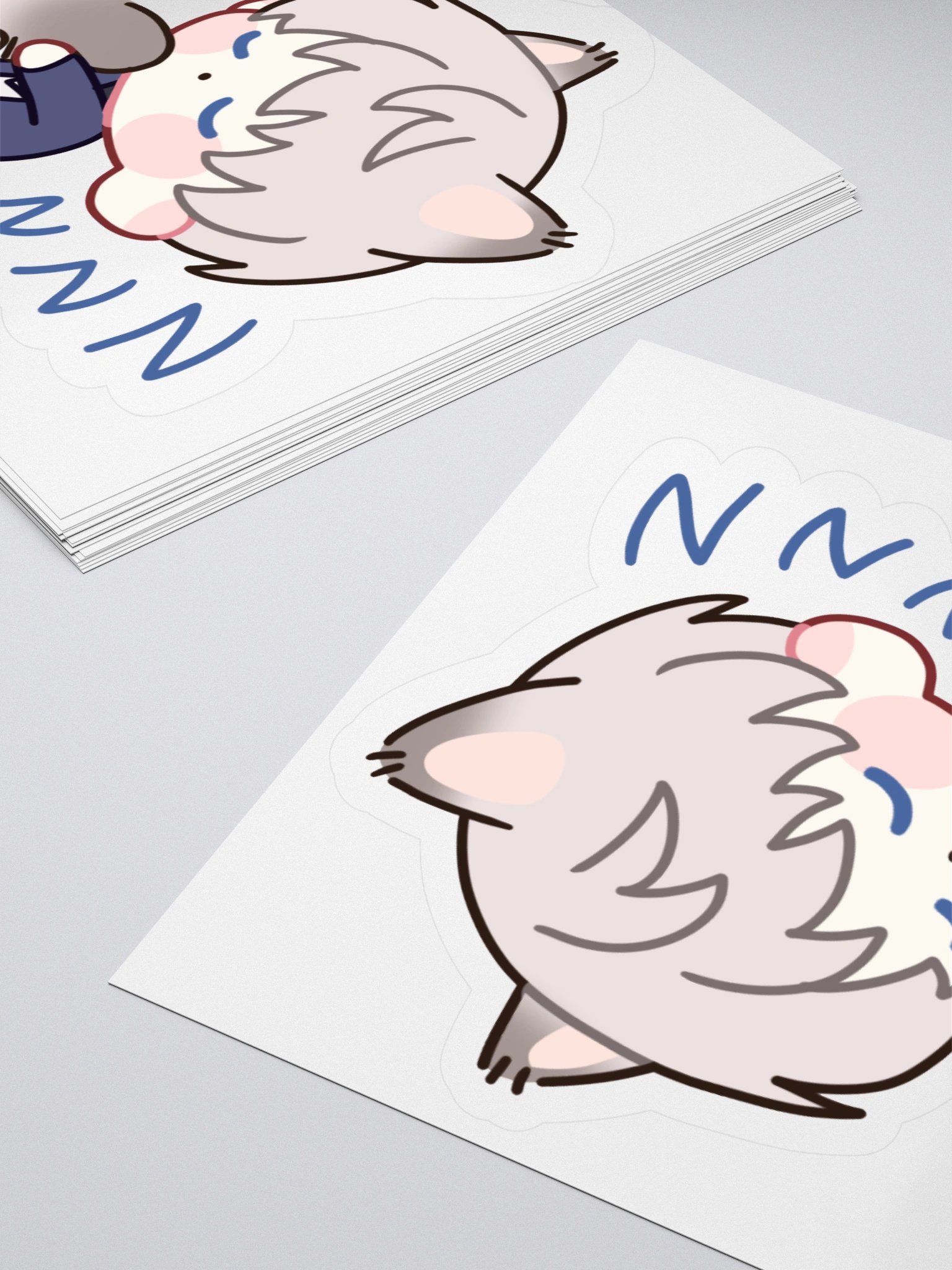 Xavier Sleepy Cat Sticker product image (10)