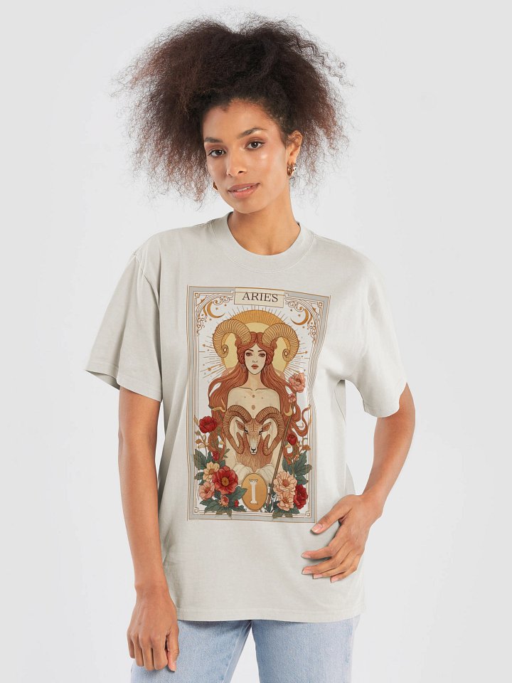 Aries Zodiac Sign Mystical Woman Ram Astrology Horoscope Aries product image (2)