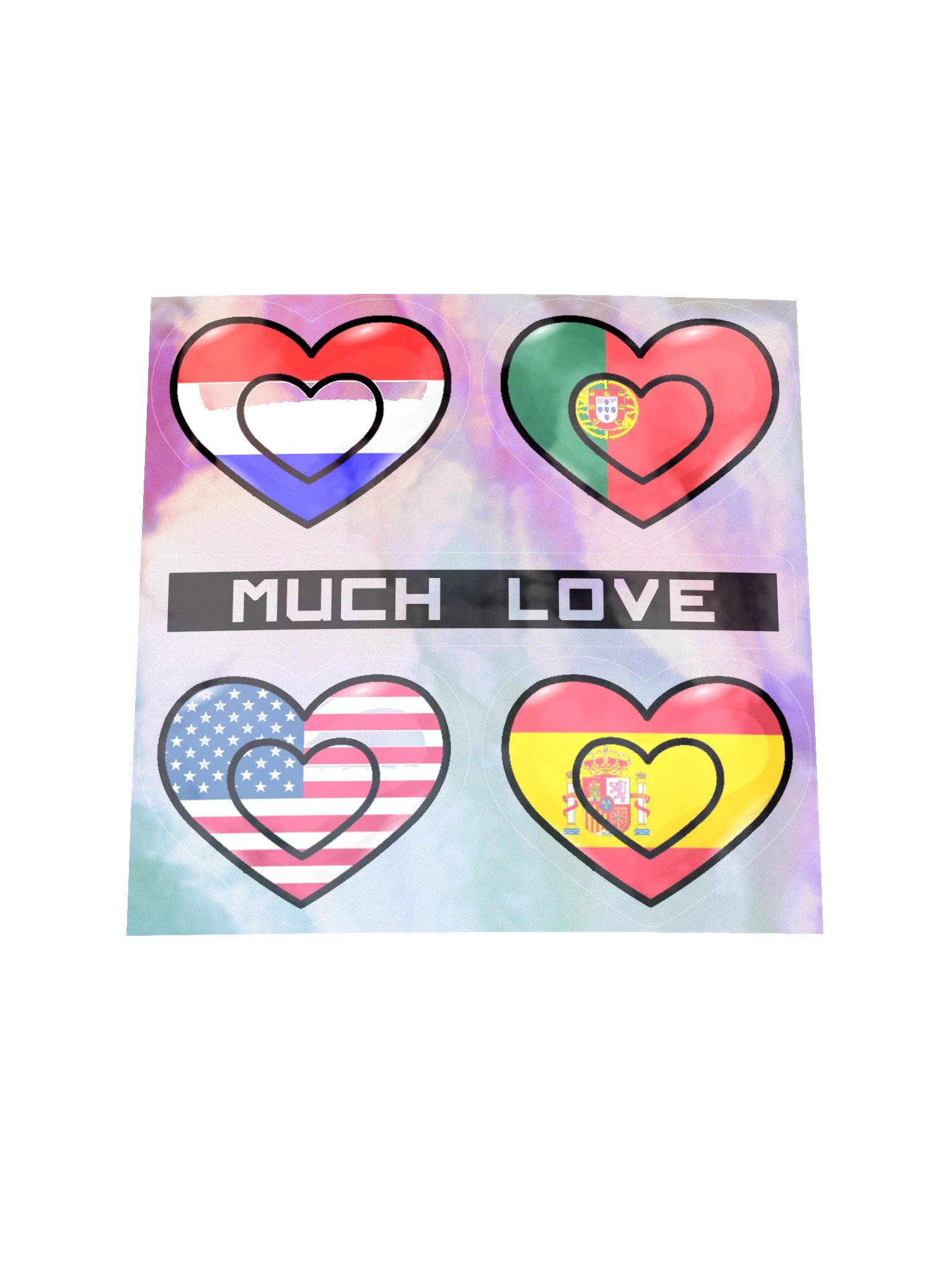 Heart Flag Stickers product image (1)