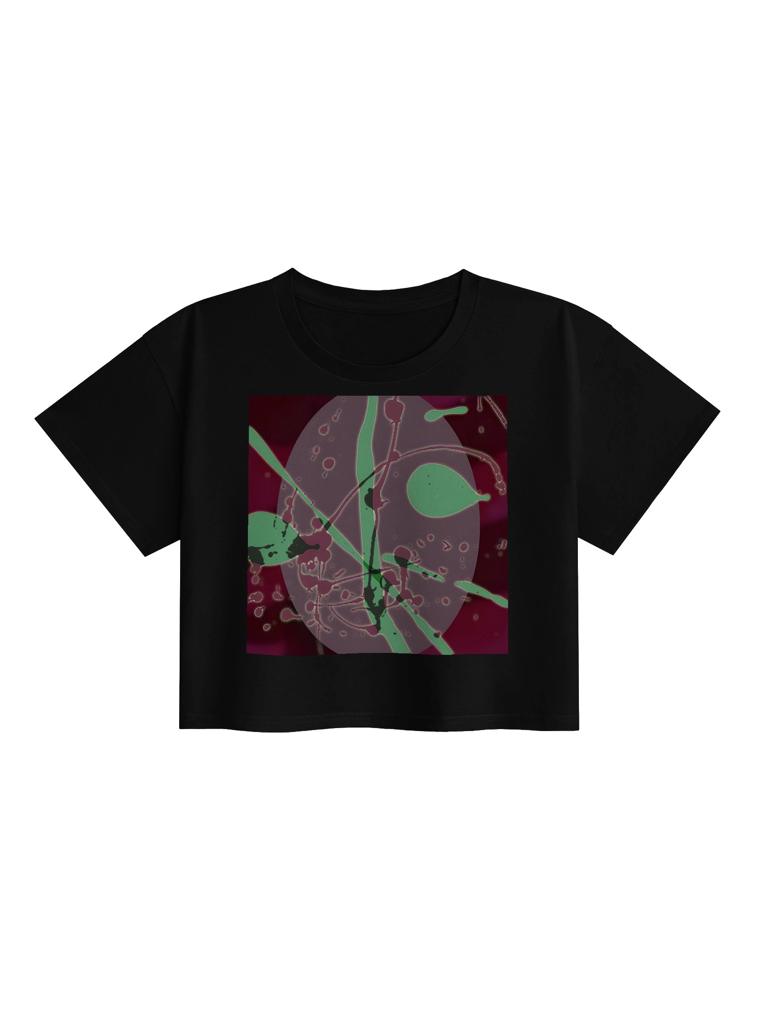 Oval Nocturne Abstract Crop Top product image (1)