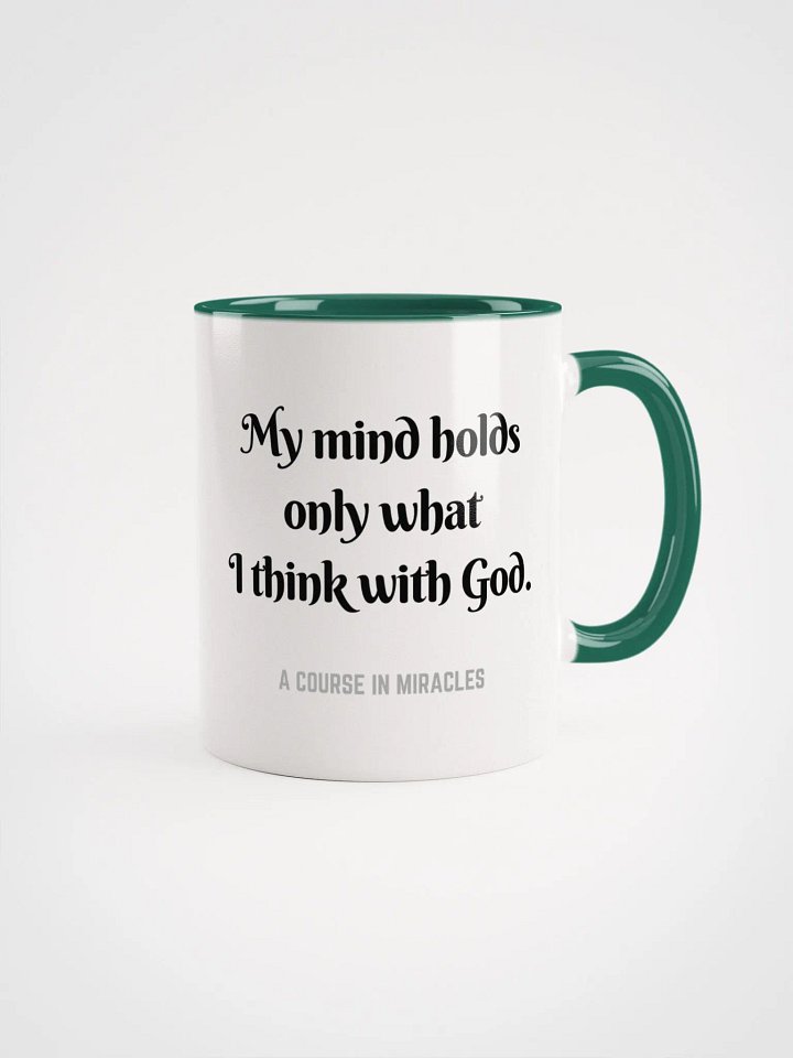 My mind holds only what I think with God - ACIM Inspirational Mug product image (9)