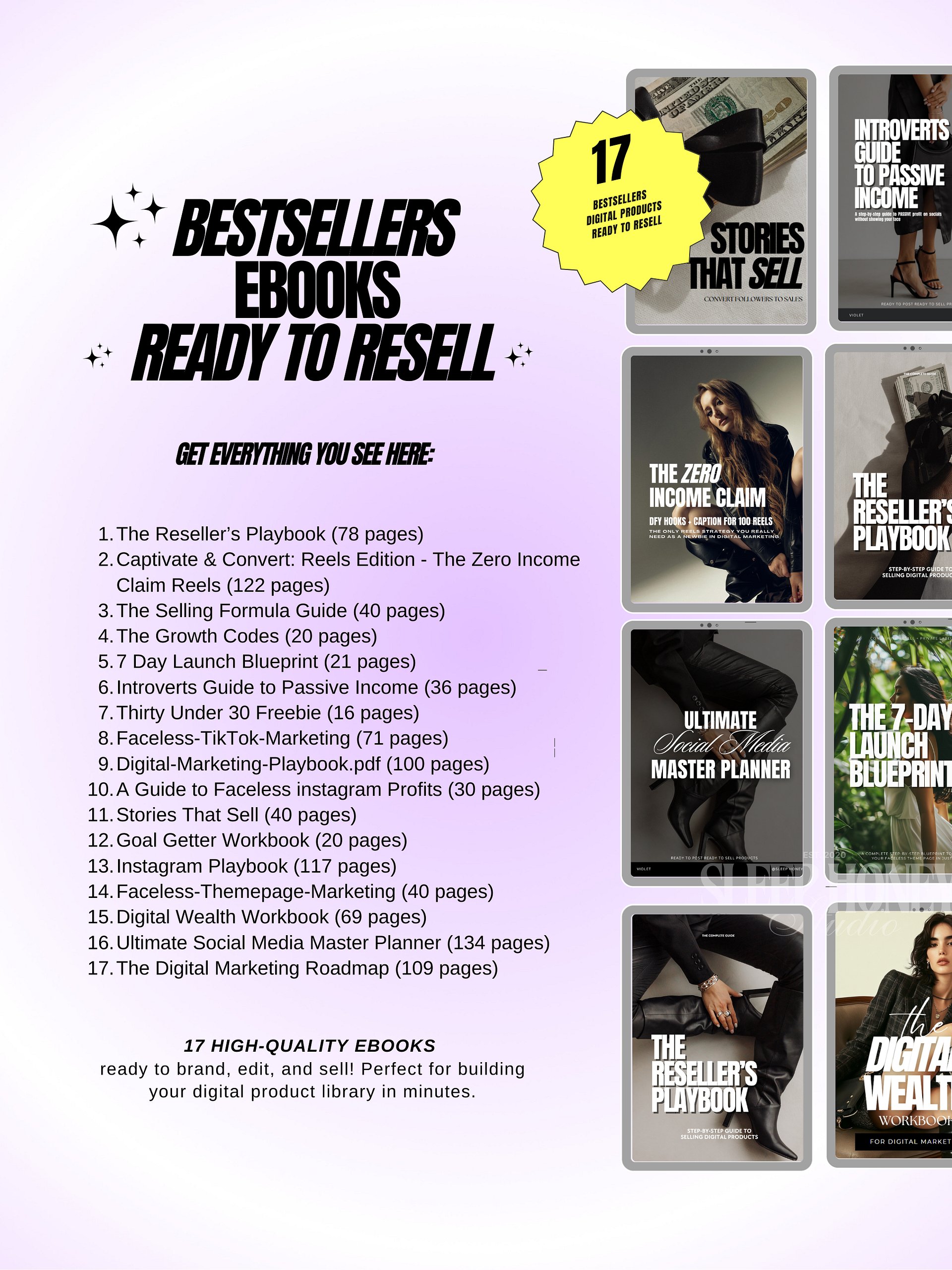 17 PLR eBooks | MRR PLR Bundle product image (2)