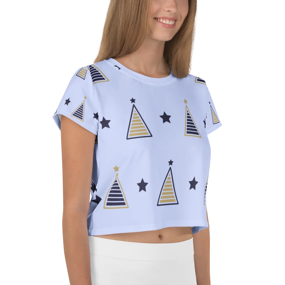 Celestial Stars All-Over Print Crop Tee product image (4)