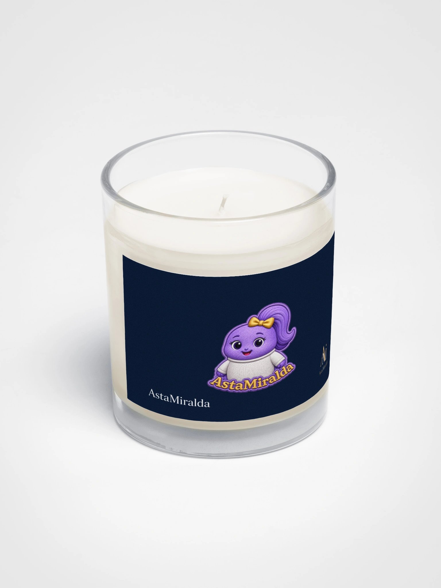 Soy Wax Candle In A Clear Glass Jar product image (2)