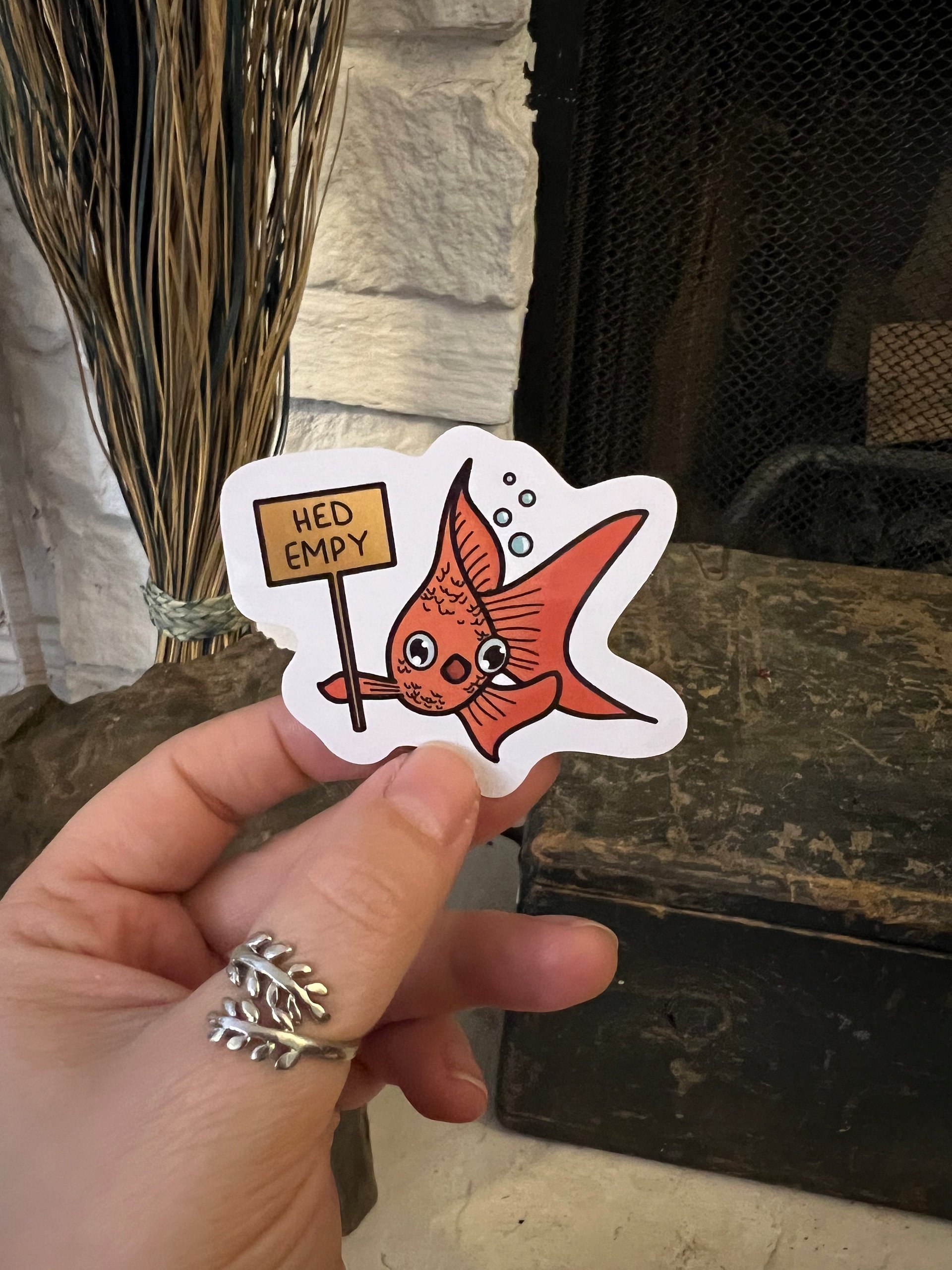 Goldfish Brain - Hed Empy Vinyl Sticker product image (1)