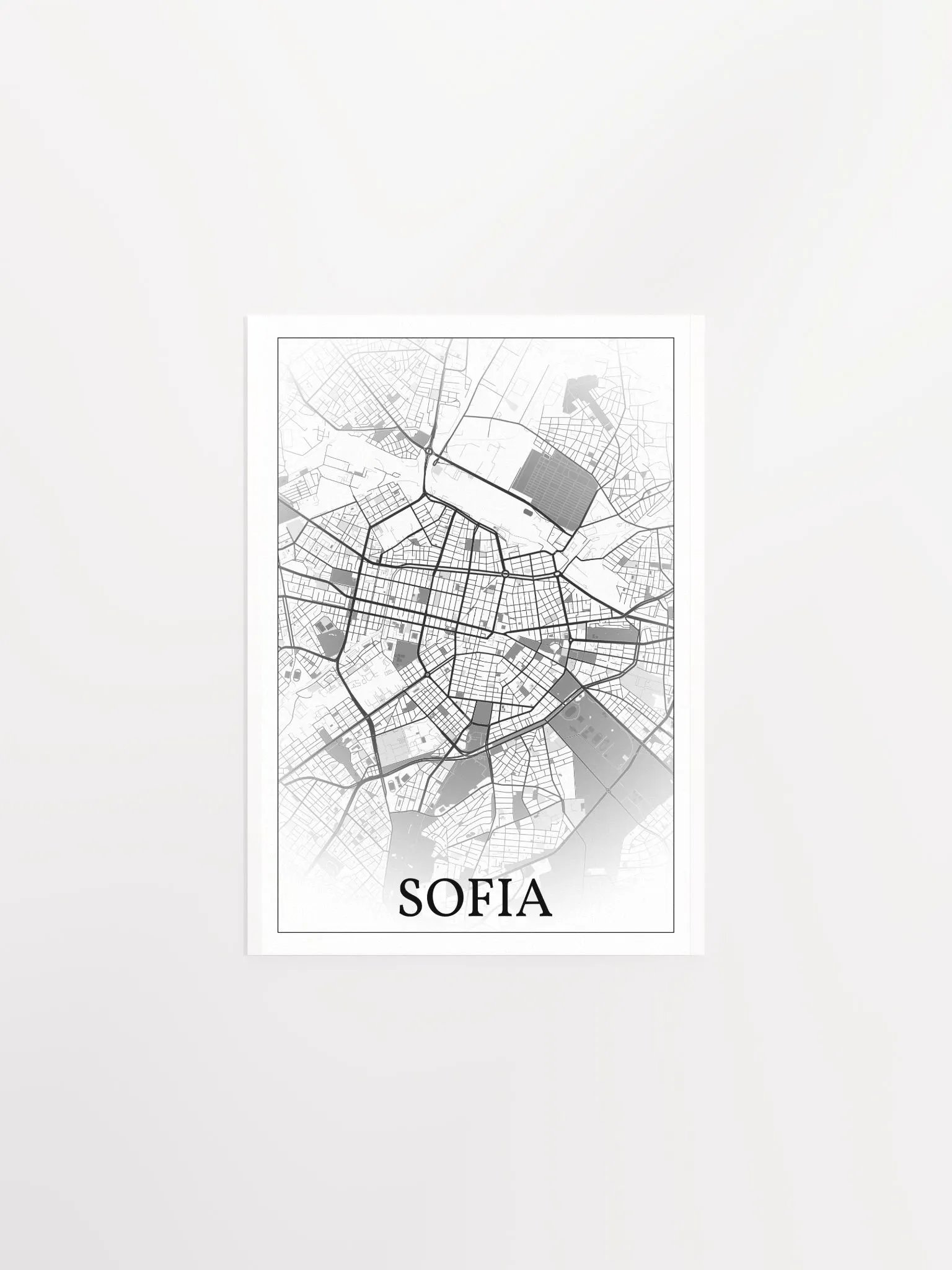Sofia, Bulgaria, city map print product image (4)