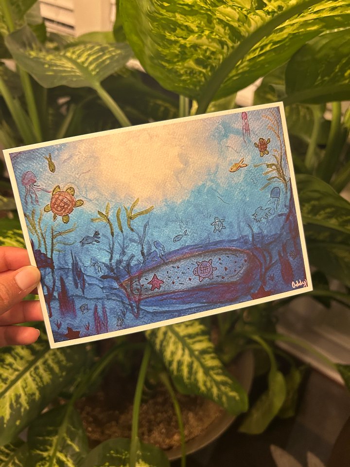 Ocean 5x7 art print product image (1)