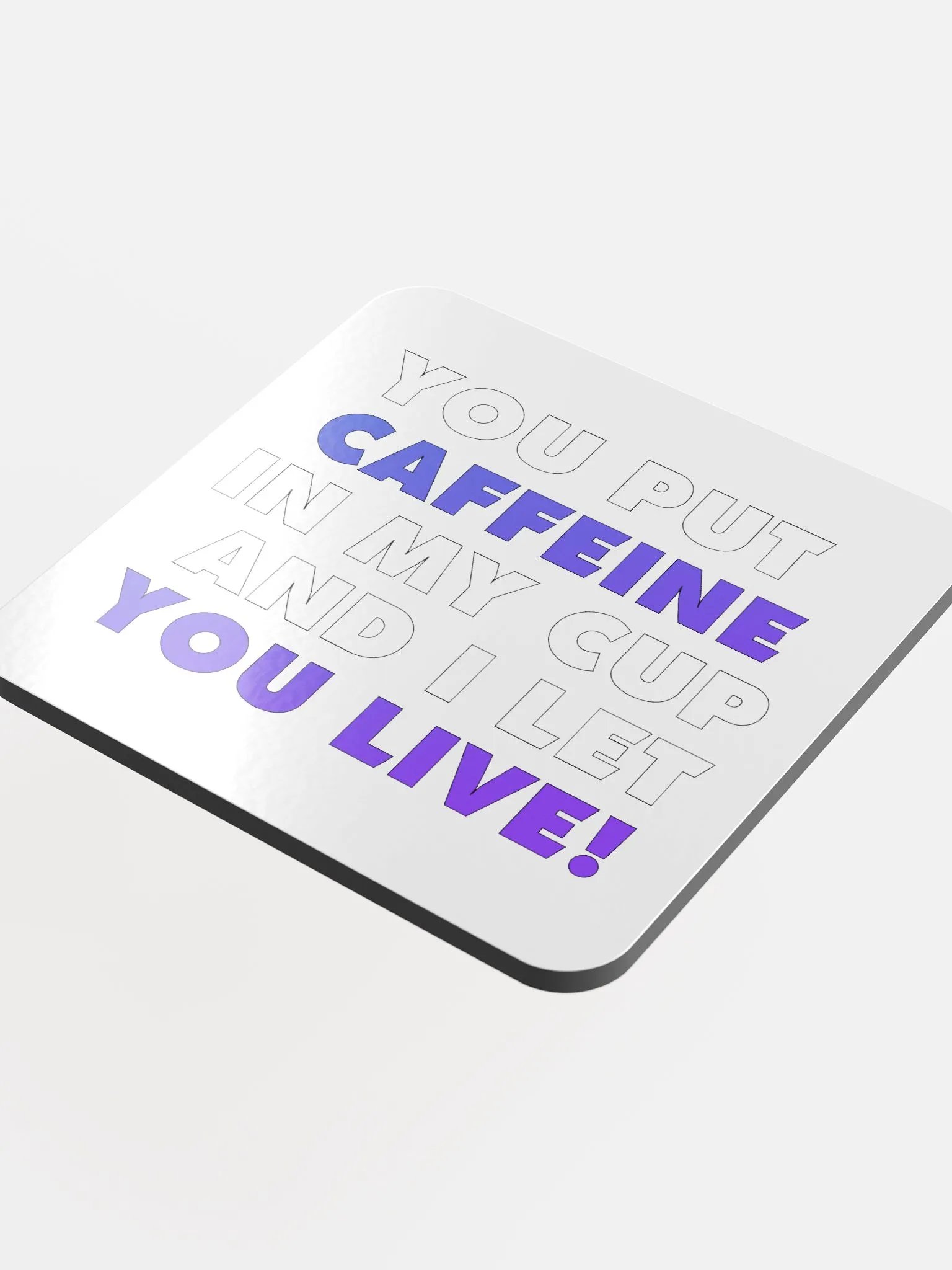 Give Caffeine Cork Coaster product image (4)