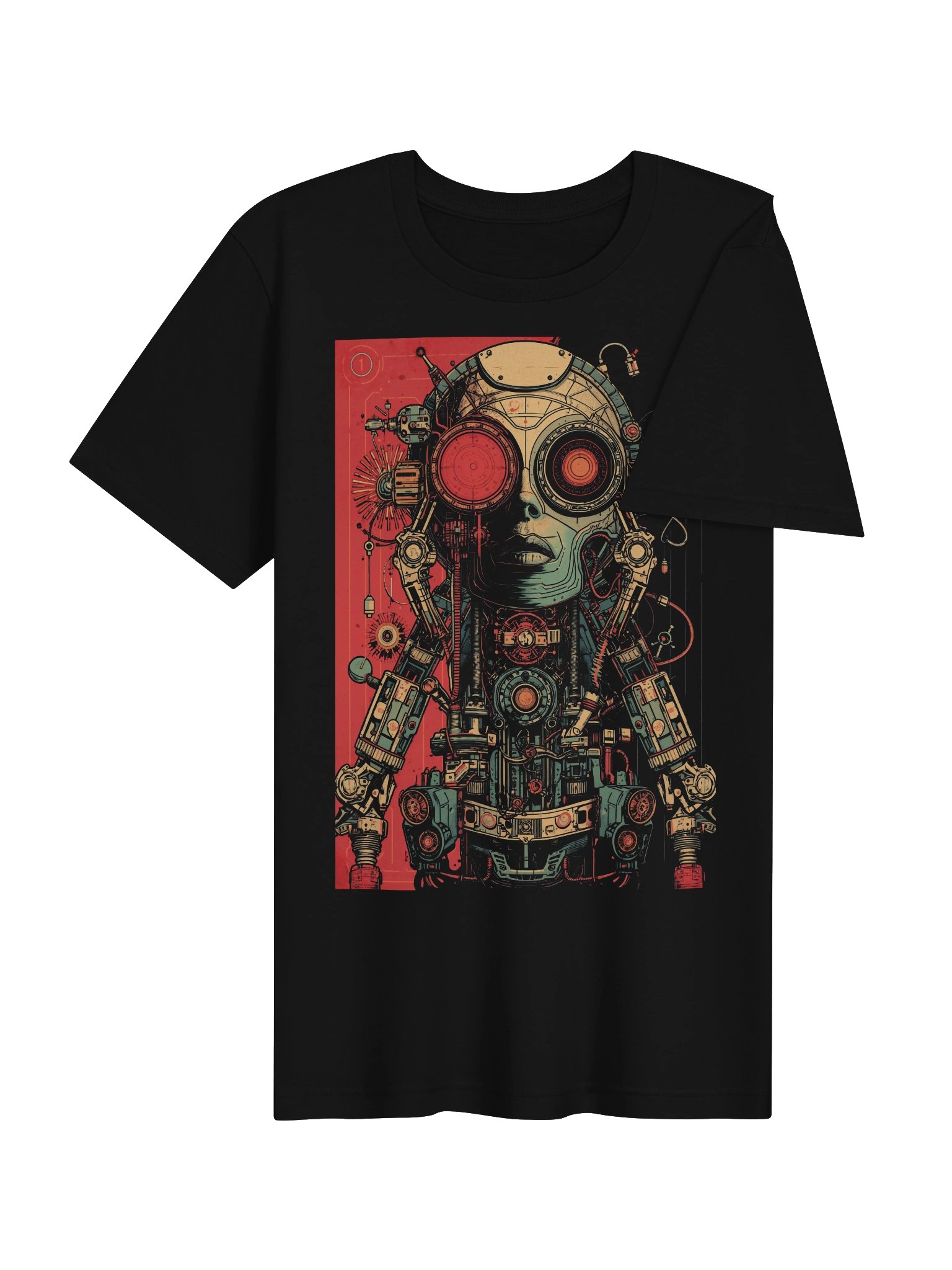 Retro Robot Circuit Lightweight T-Shirt product image (7)