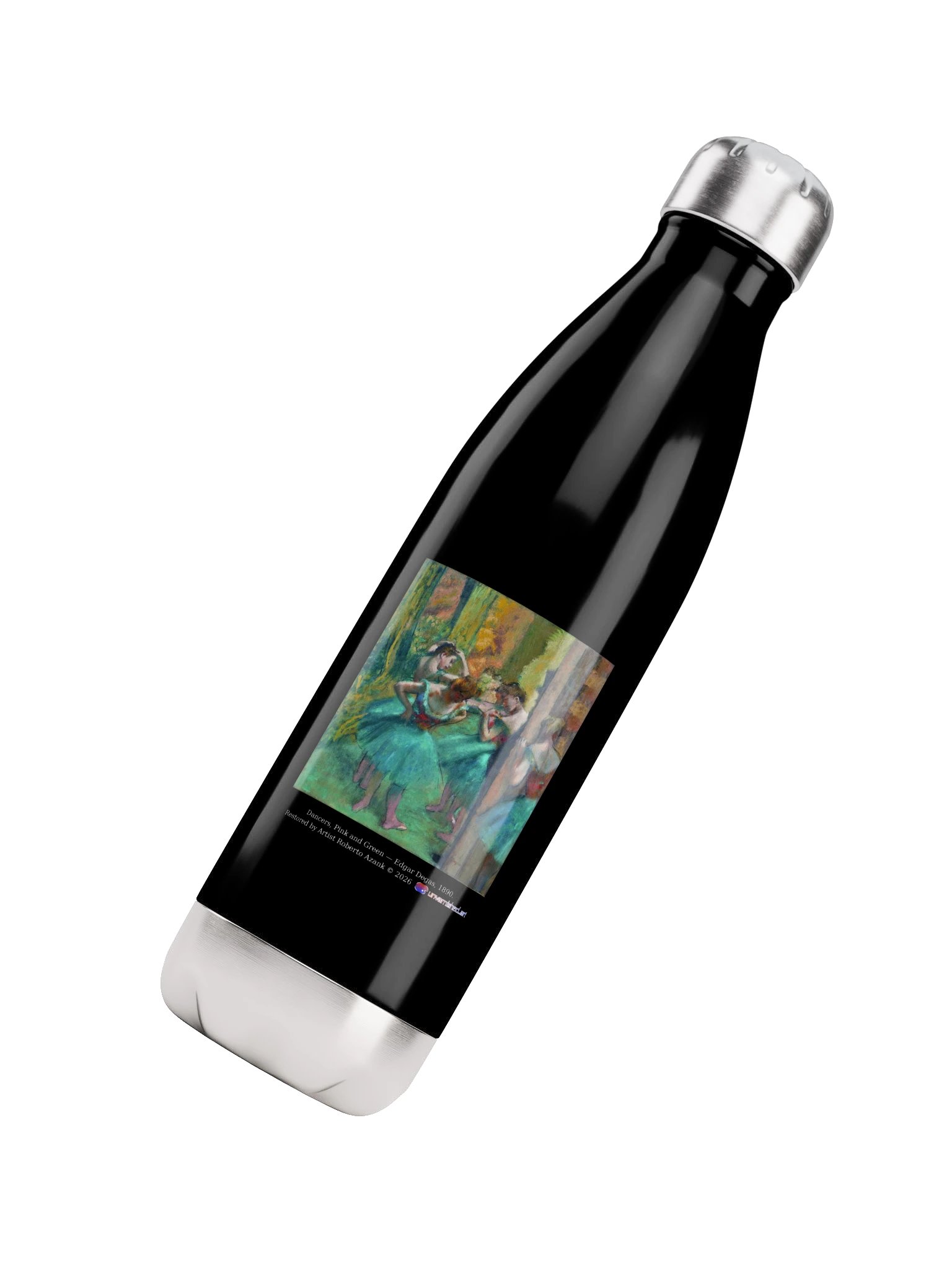 Dancers, Pink and Green — Water Bottle product image (4)