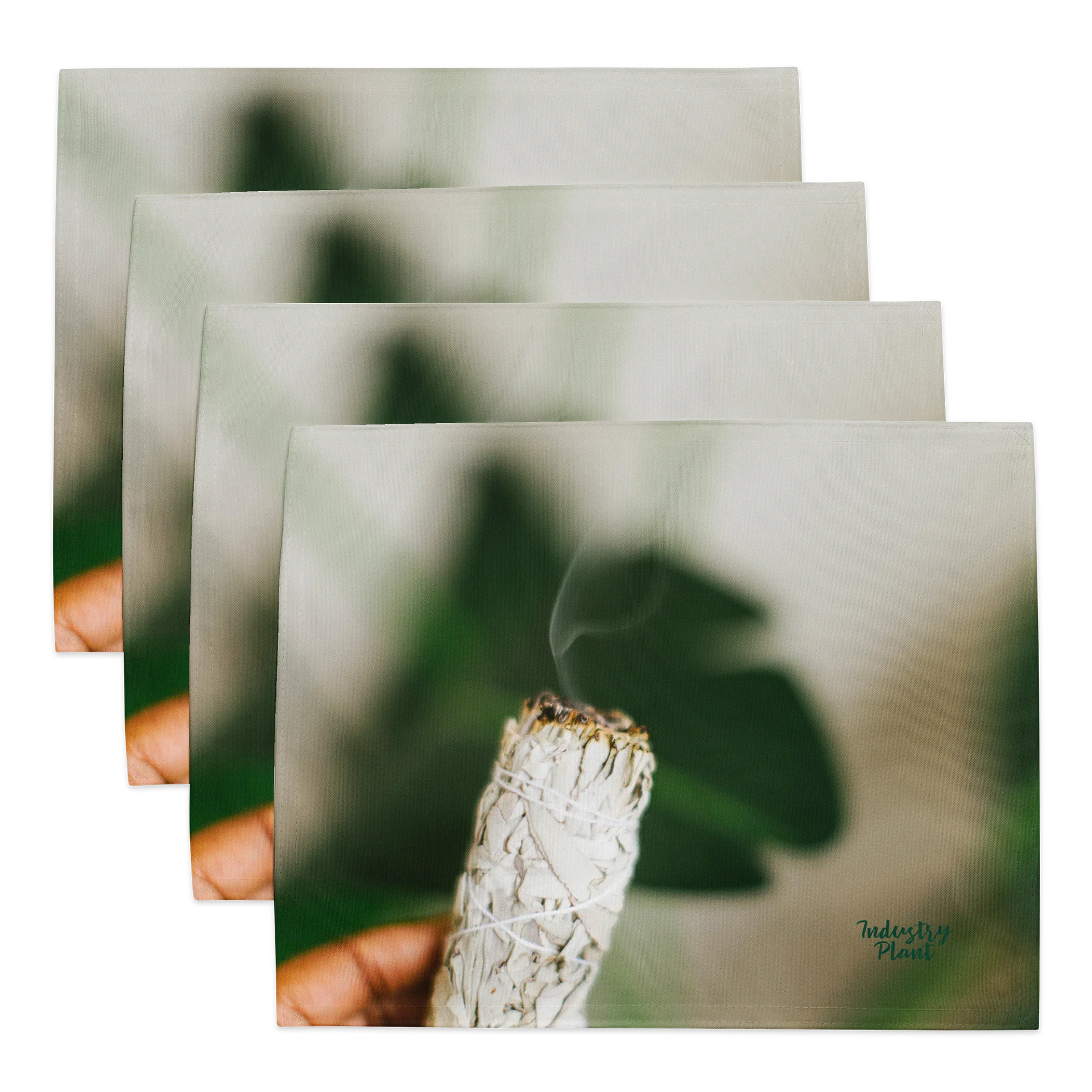 HER SAGING GRACE II. Sage Smudge — Botanical Aromatherapy Fine Art Placemat Set by INDUSTRY PLANT product image (1)