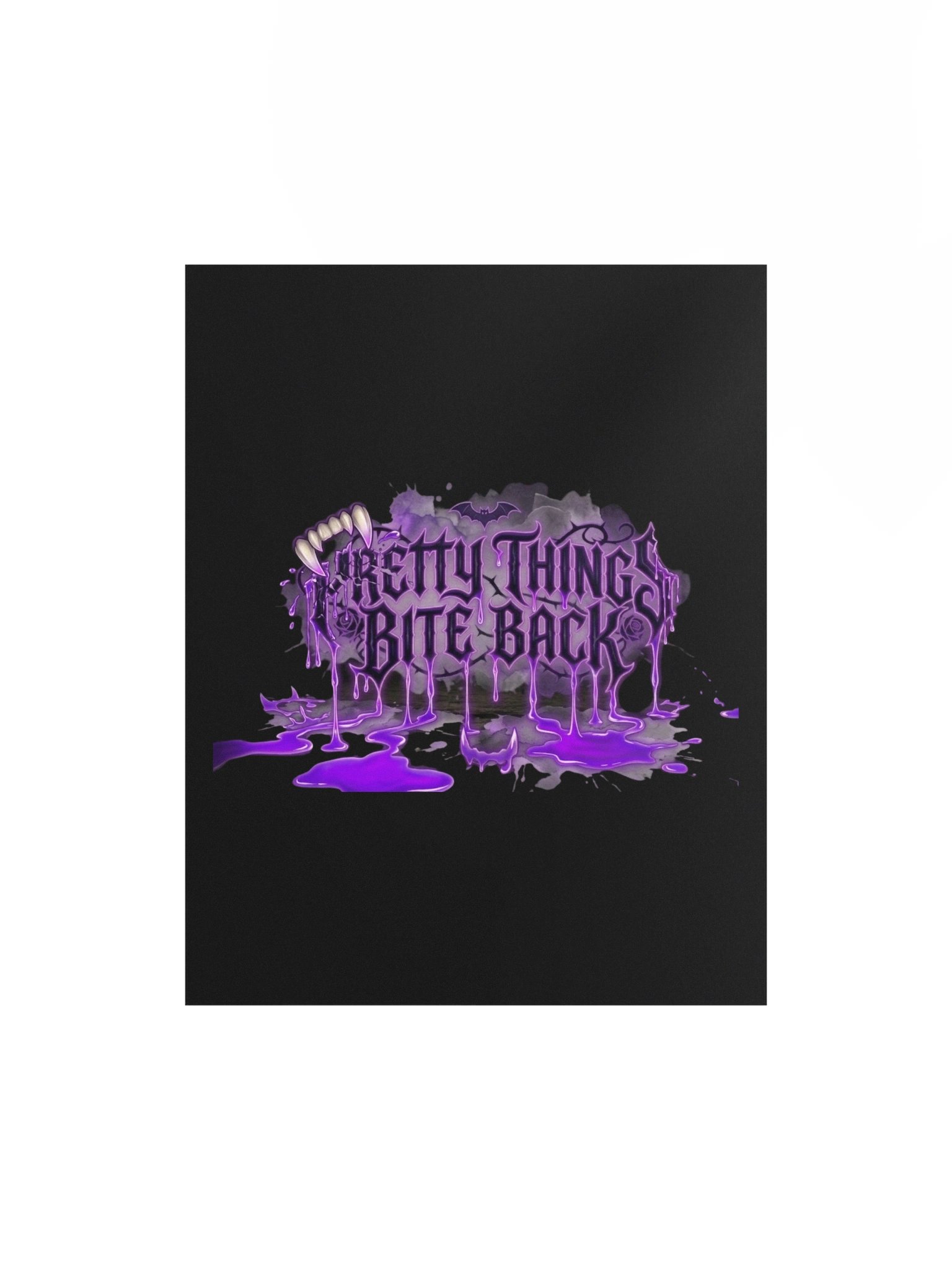 Pretty Things Bite Back — Purple Gothic Poster product image (1)
