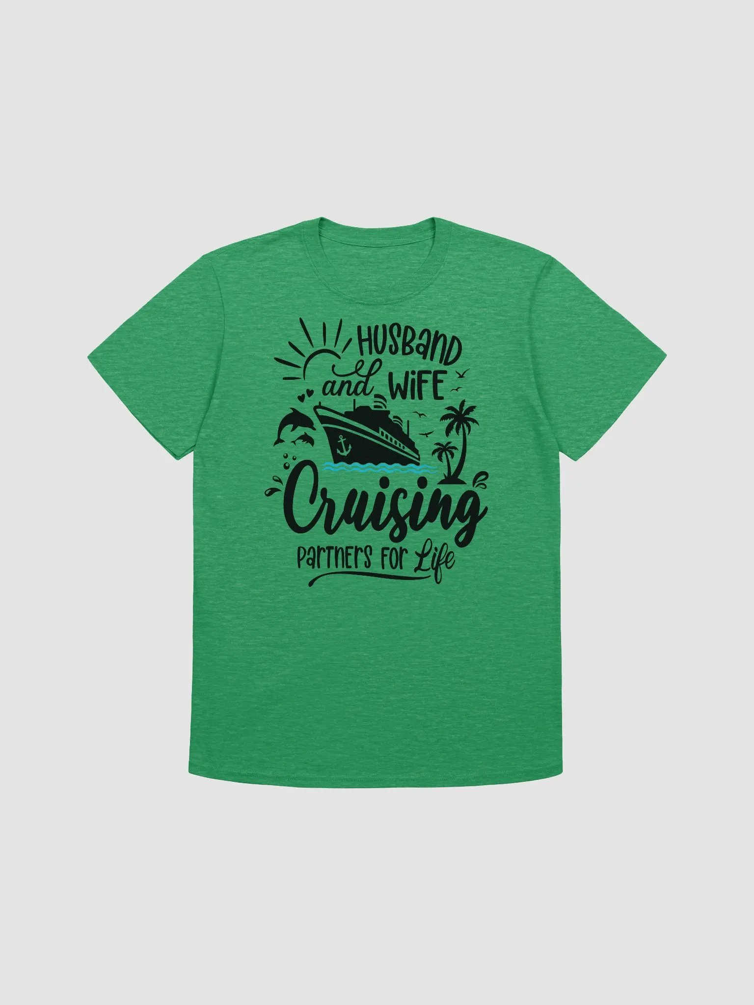 Husband and Wife Cruising Partners for Life Unisex Softstyle T-Shirt Light Colours product image (1)