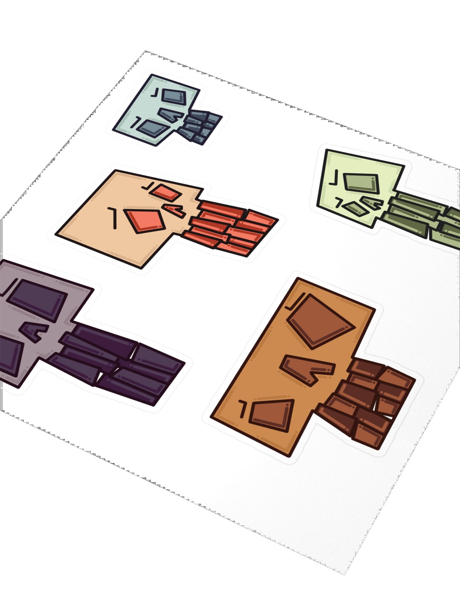 Cartoony Skull Sticker Sheet product image (3)