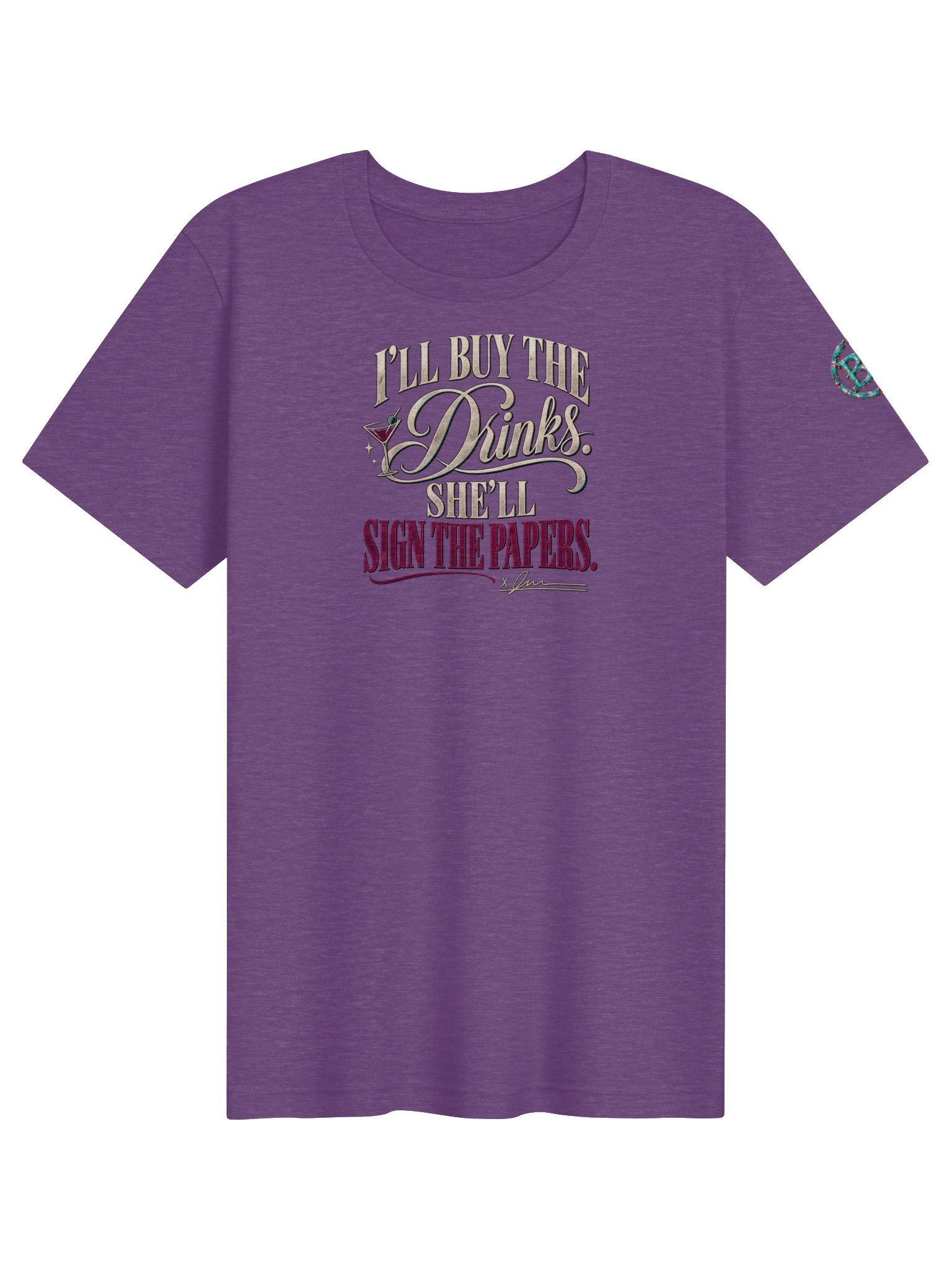 Funny Divorce Party Group Shirt — I’ll Buy the Drinks, She’ll Sign the Papers | Broken Women!™ product image (2)