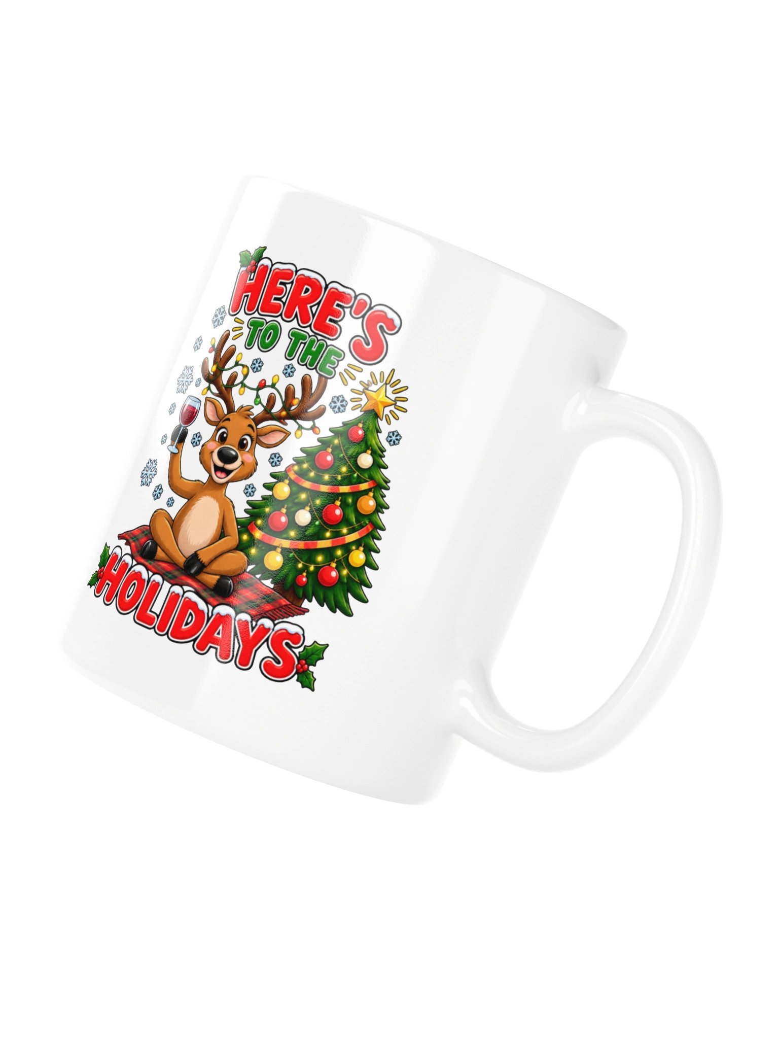 Here's To The Holidays - Celebrating Reindeer - Mug product image (12)