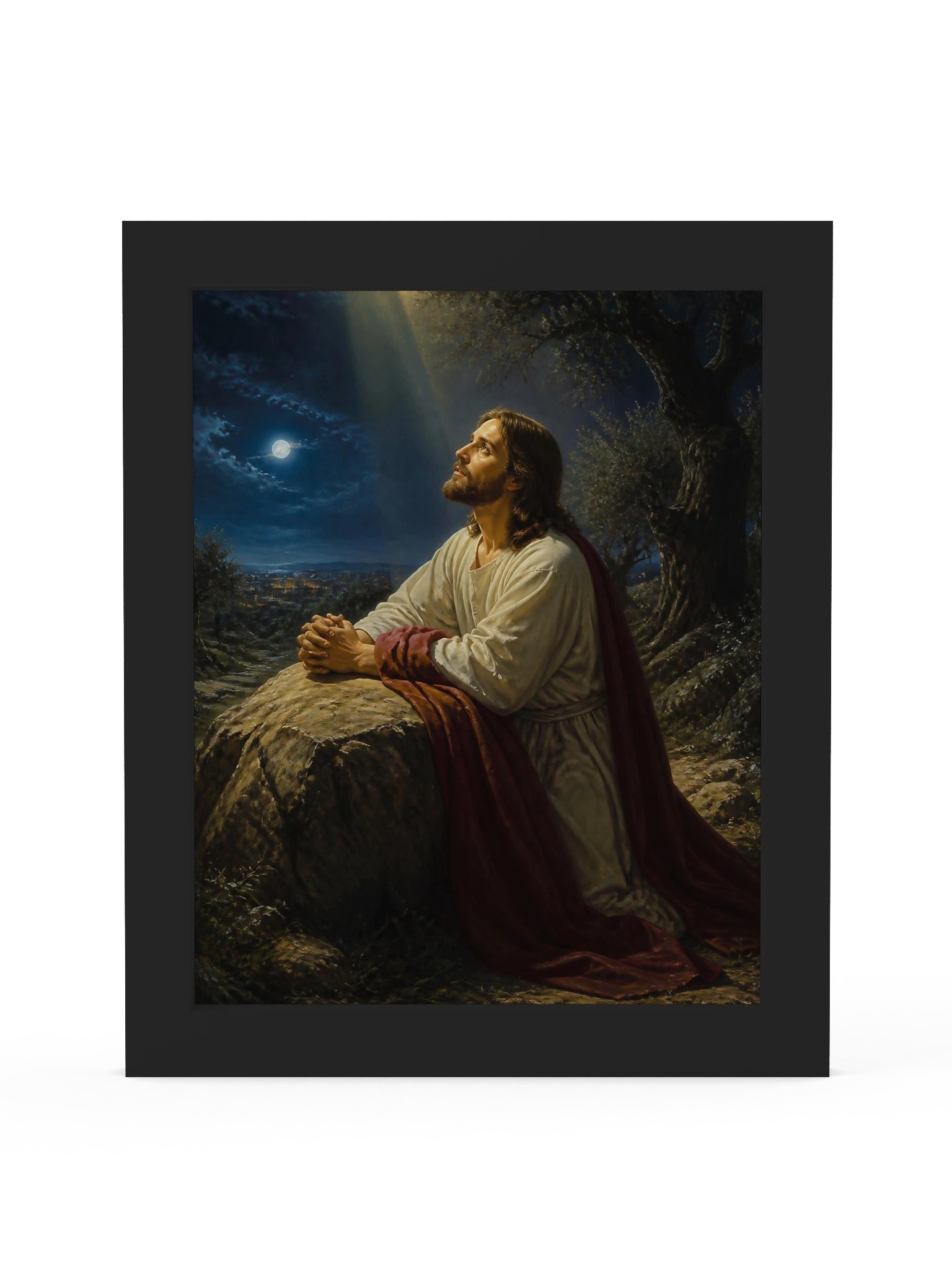 Jesus Praying in Gethsemane Framed Poster product image (6)