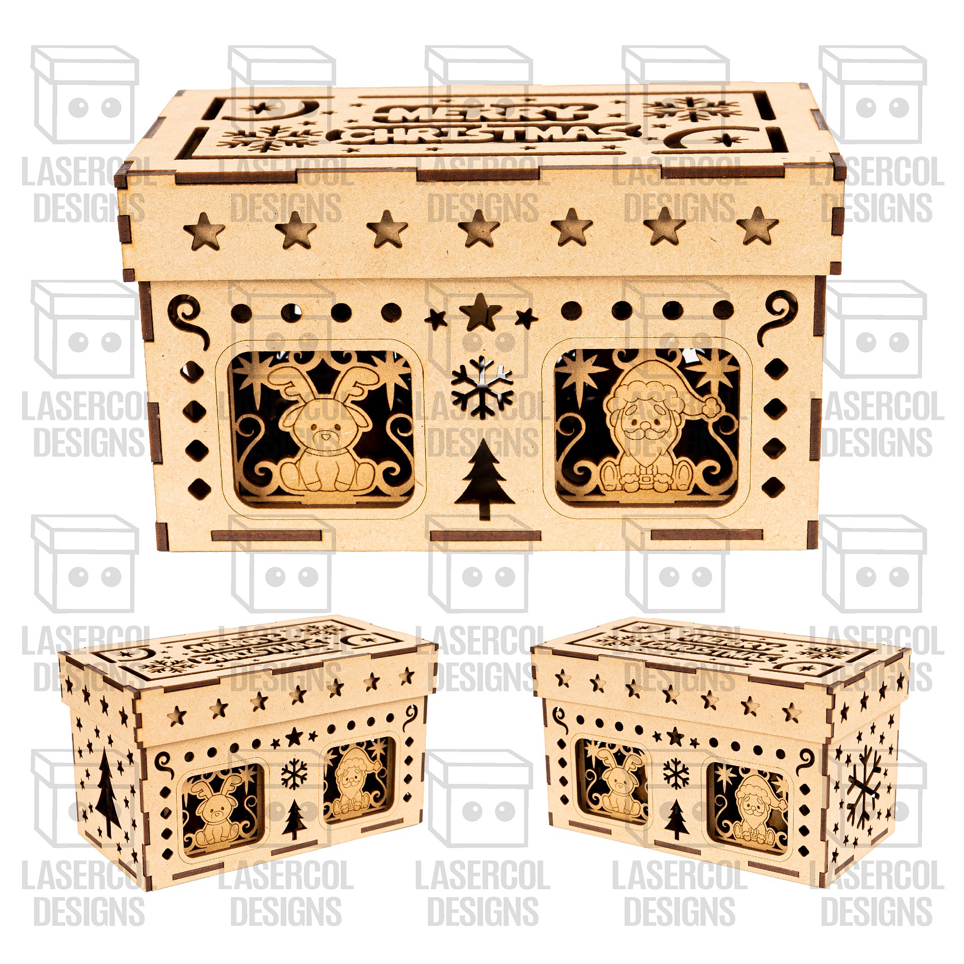 Christmas Characters Houses Ornaments Box Set 1 & Set 2 - Laser Cut Files product image (2)