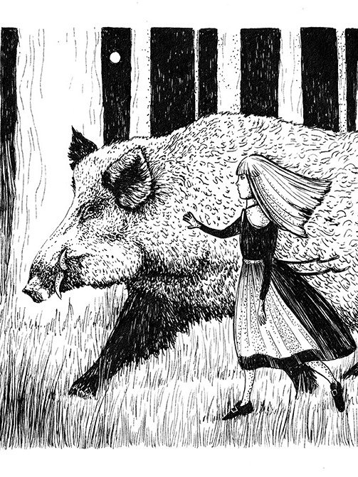 Fairytale Boar Print | A5 & A4 Options product image (2)