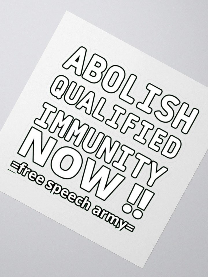 ABOLISH QUALIFIED IMMUNITY NOW product image (2)